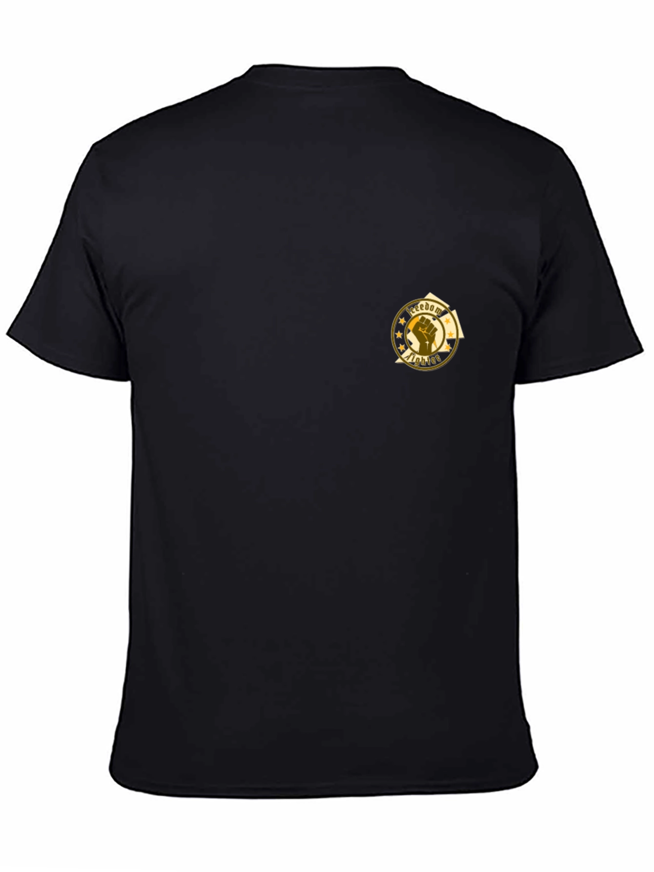 Black Freedom Fighter Graphic Tee - Black view 4