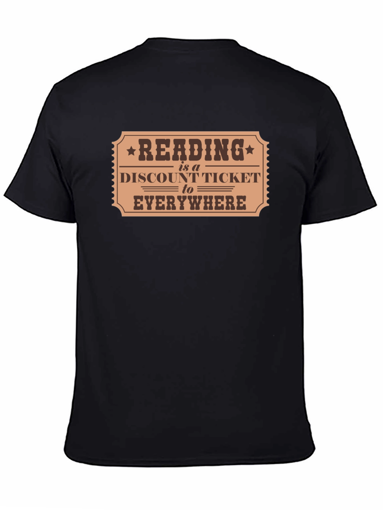 Black Reading is a Discount Ticket T-Shirt view 4