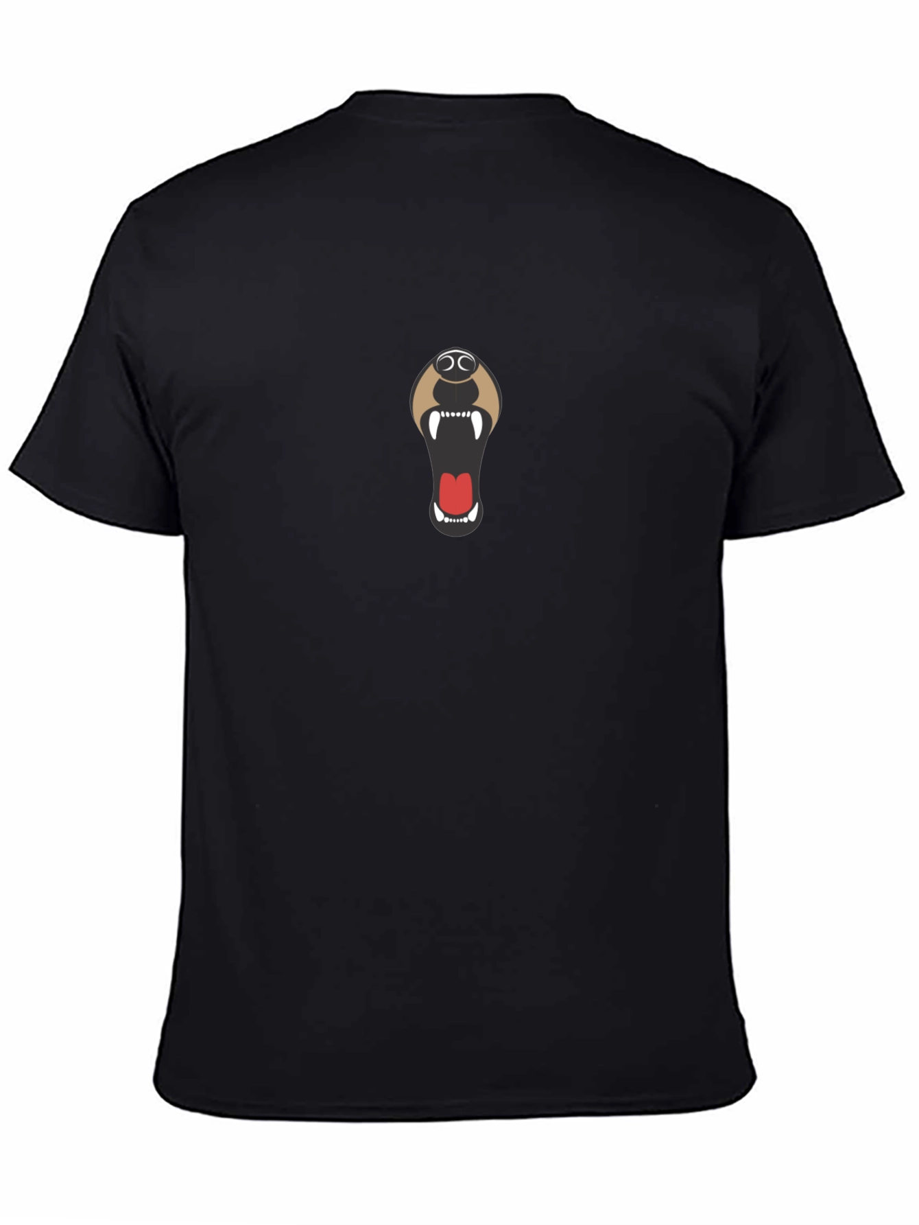 Black Bear Mouth Graphic Black T-Shirt view 4