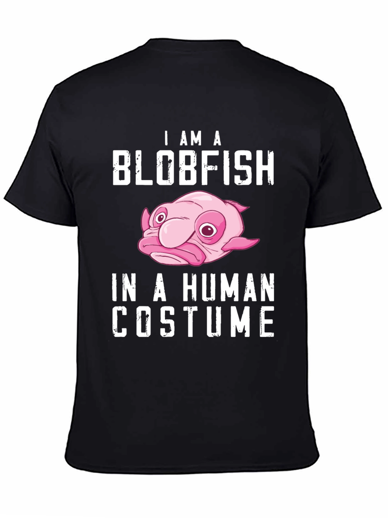 Black Blobfish in Human Costume T-Shirt view 4