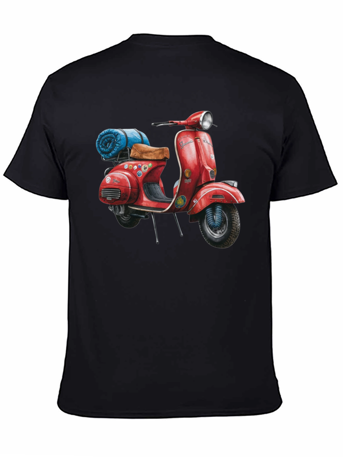 Vintage Vespa Scooter Graphic T-Shirt - 4