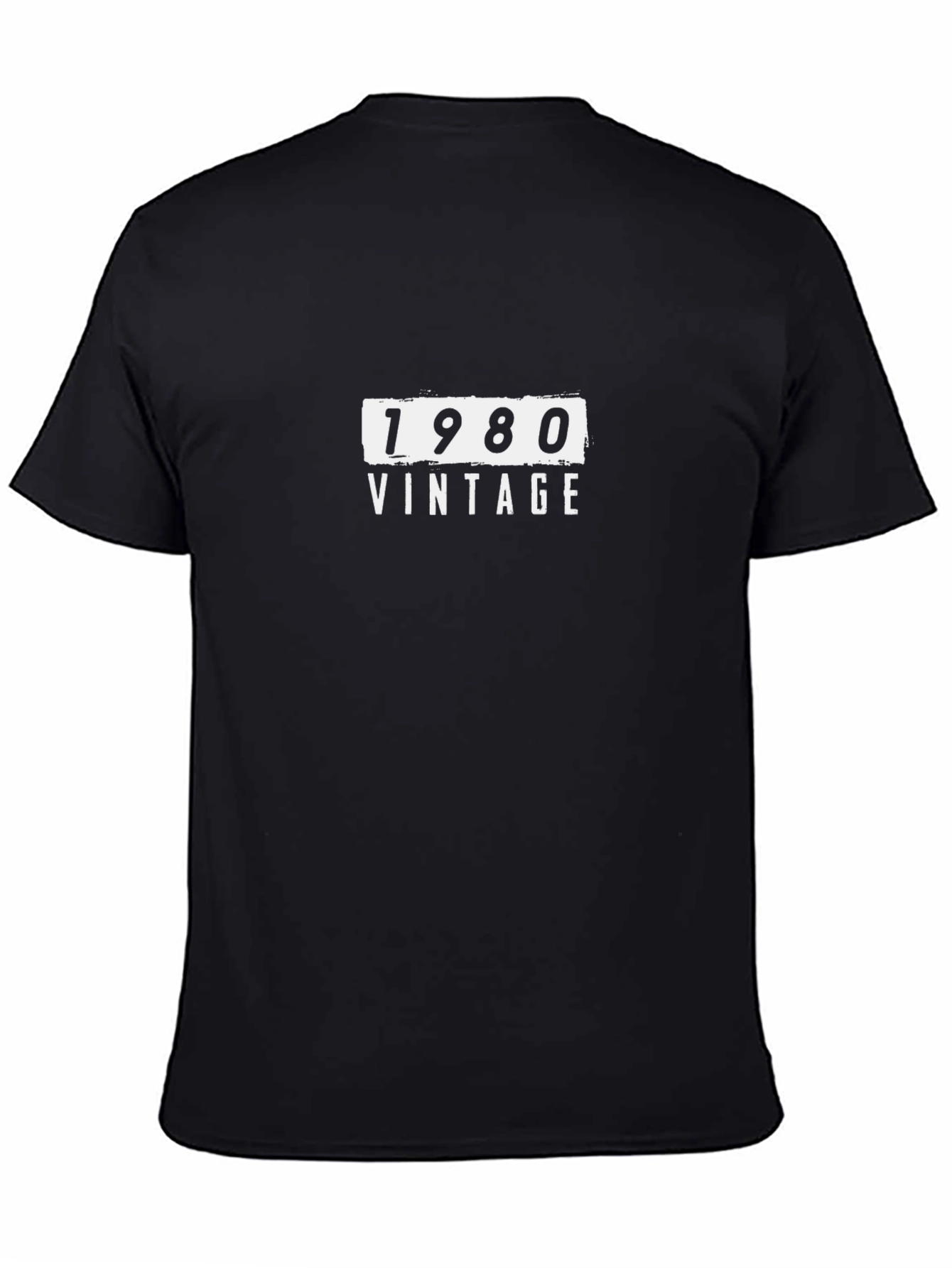 Black Vintage 1980 T-Shirt - Retro Style view 4