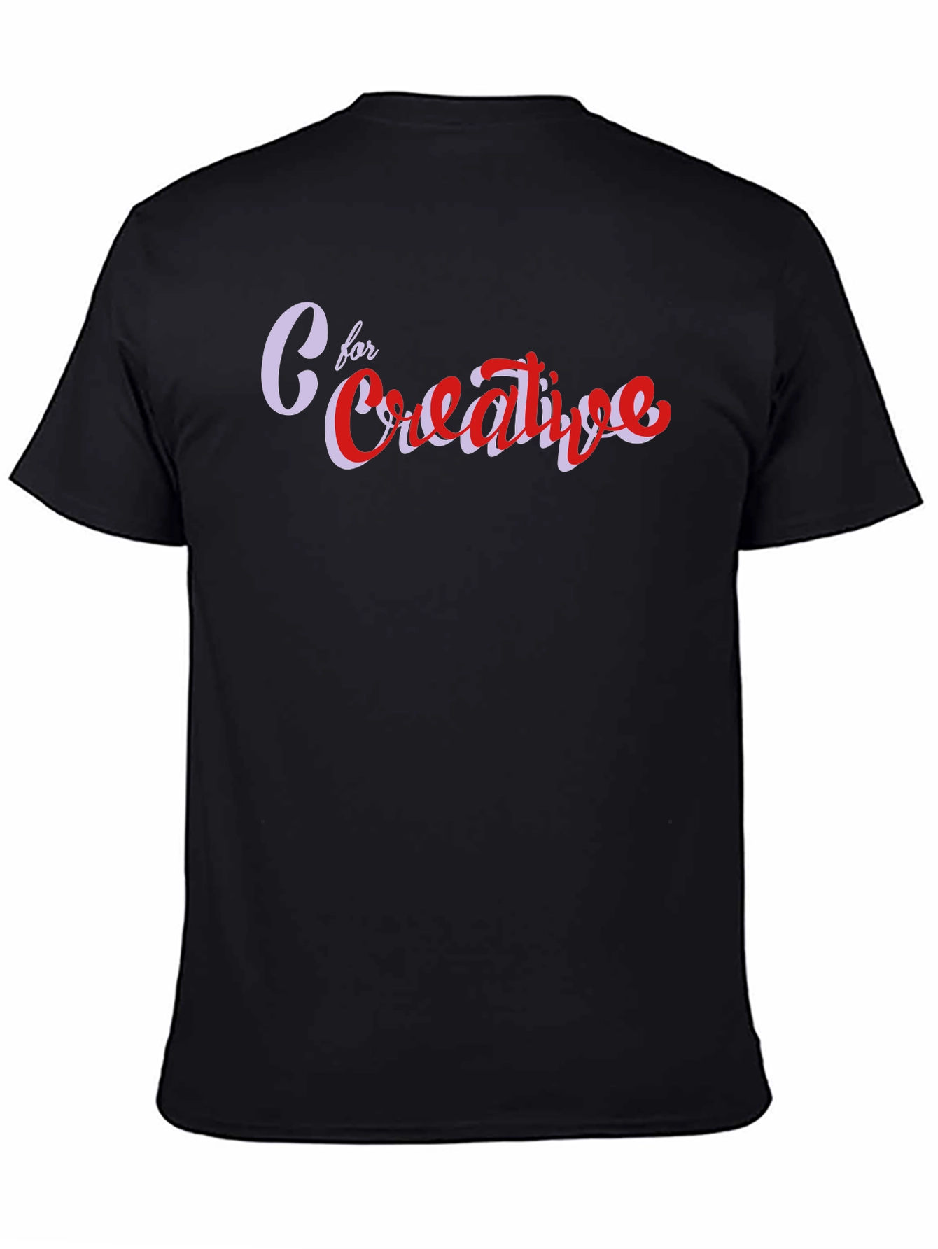 Black C for Creative Black Graphic Tee view 4