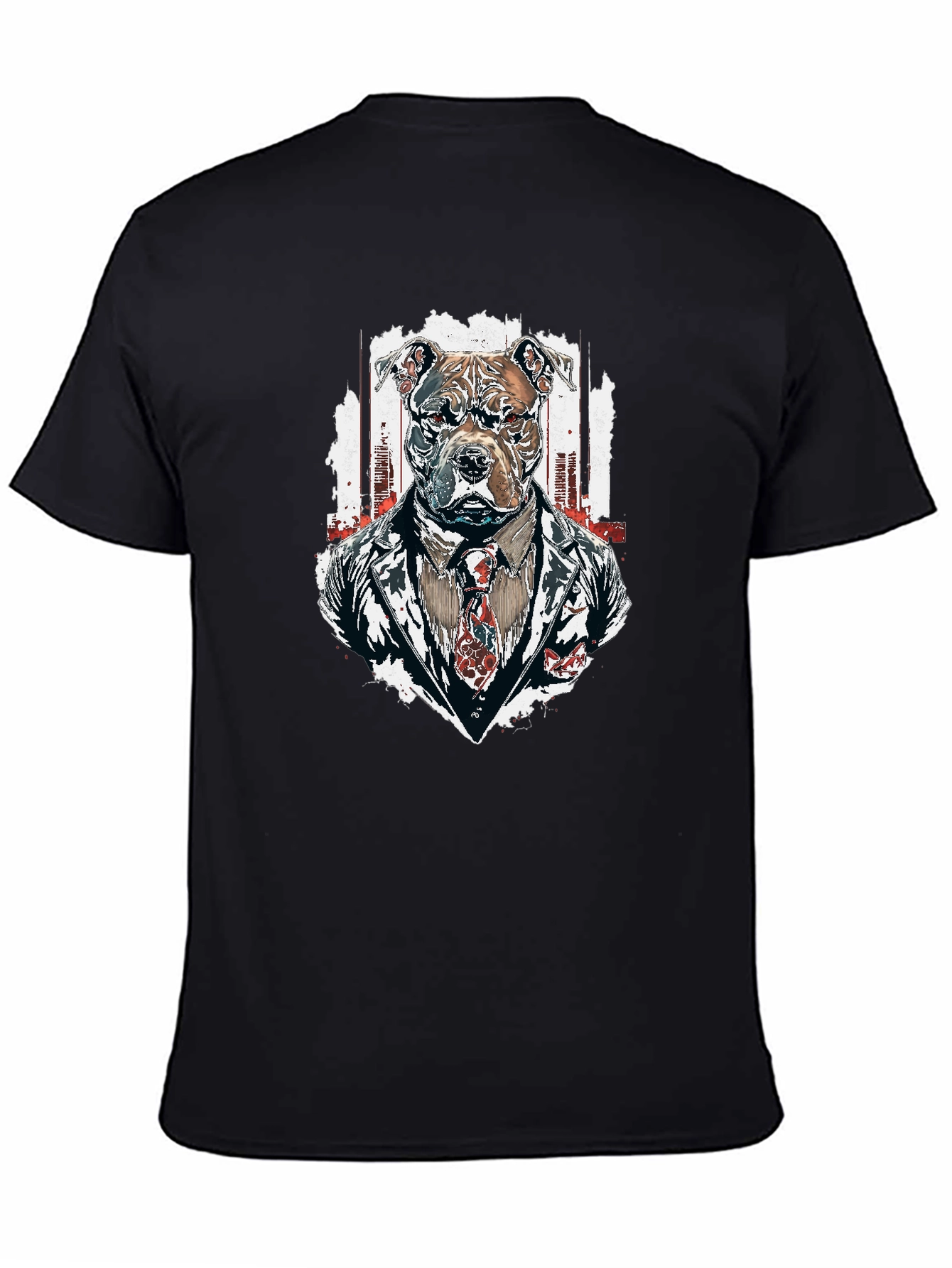 Black Pitbull Boss Black T-Shirt - Urban Cool view 4