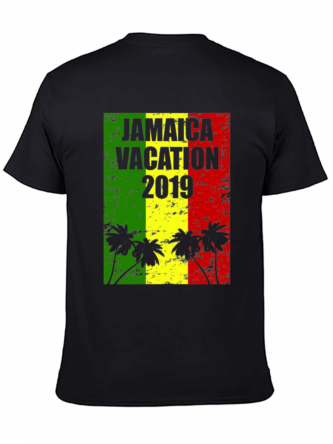 Jamaica Vacation 2019 Black T-Shirt - 4