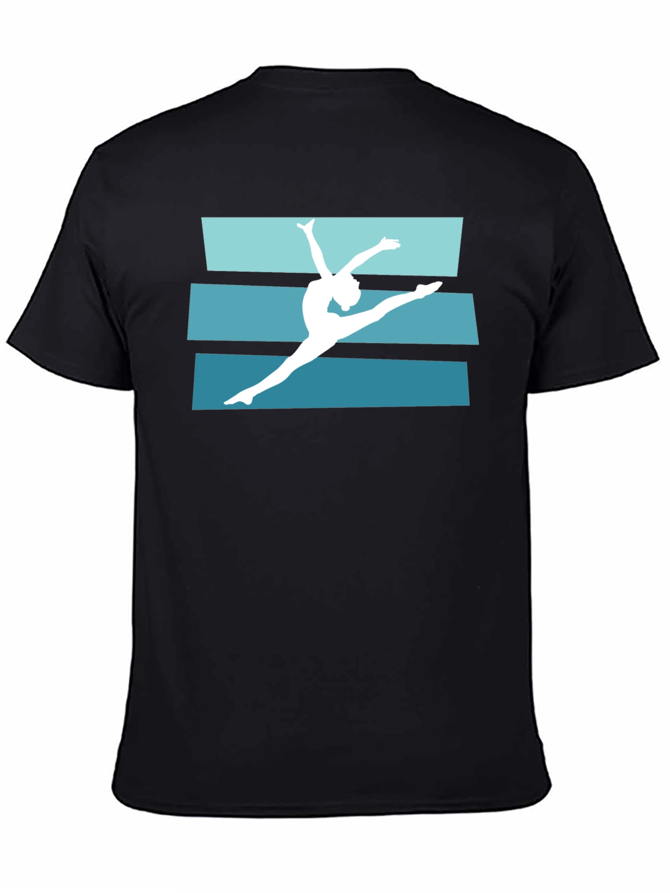 Gymnast Graphic T-Shirt - Black, Short Sleeve - 4