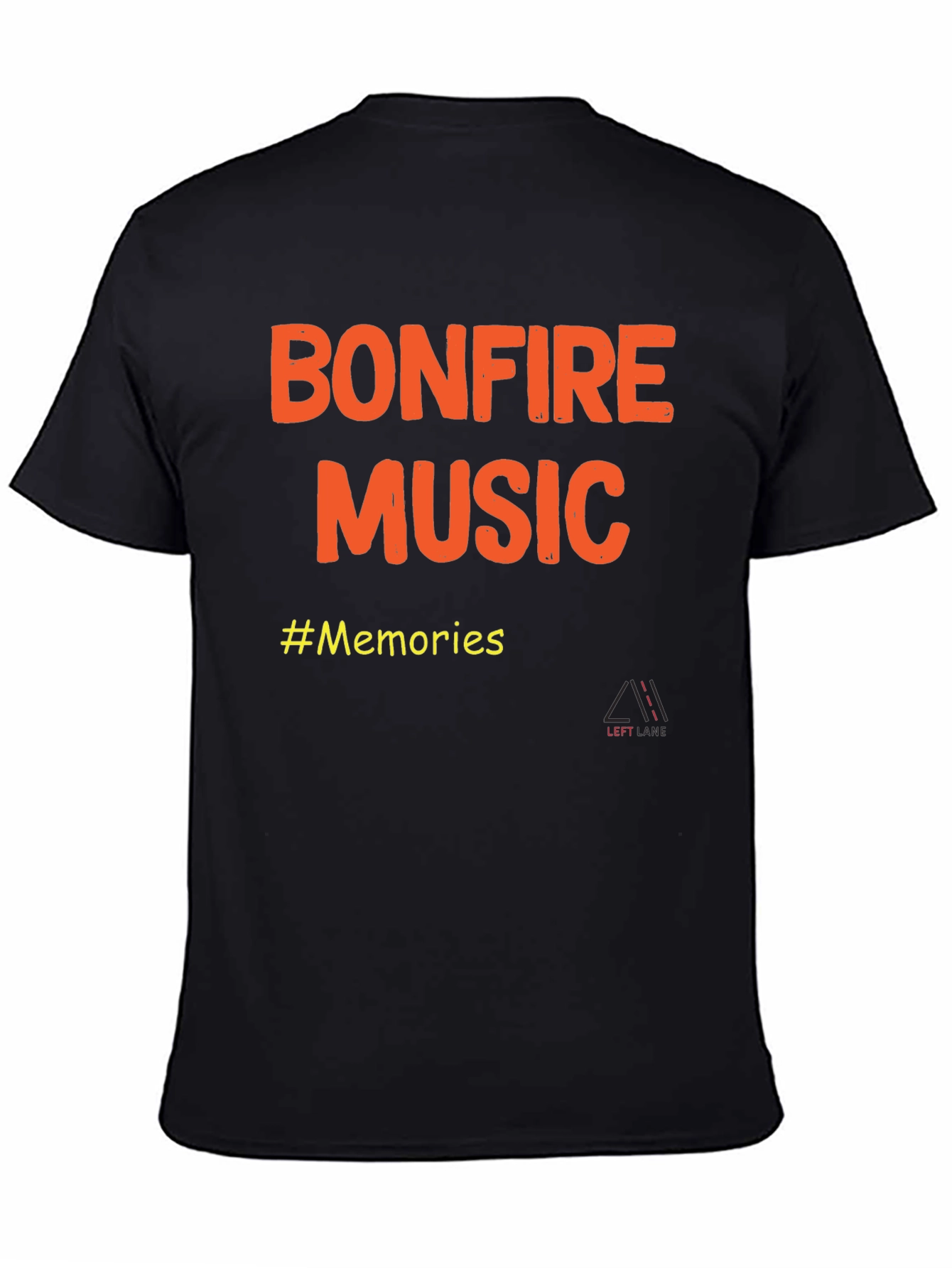 Black Bonfire Music Memories Graphic T-Shirt view 4