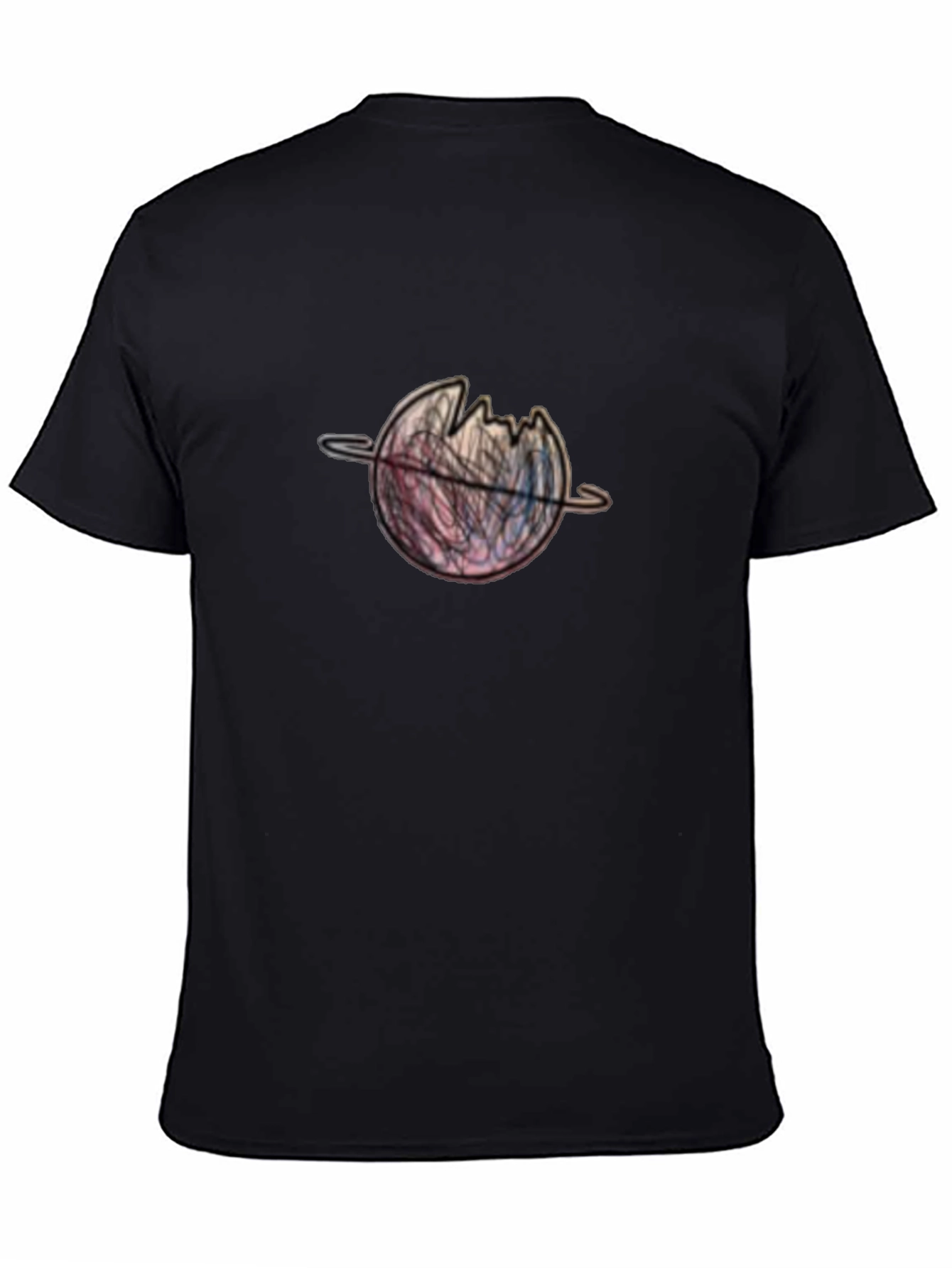 Black Planet Graphic Black T-Shirt view 4