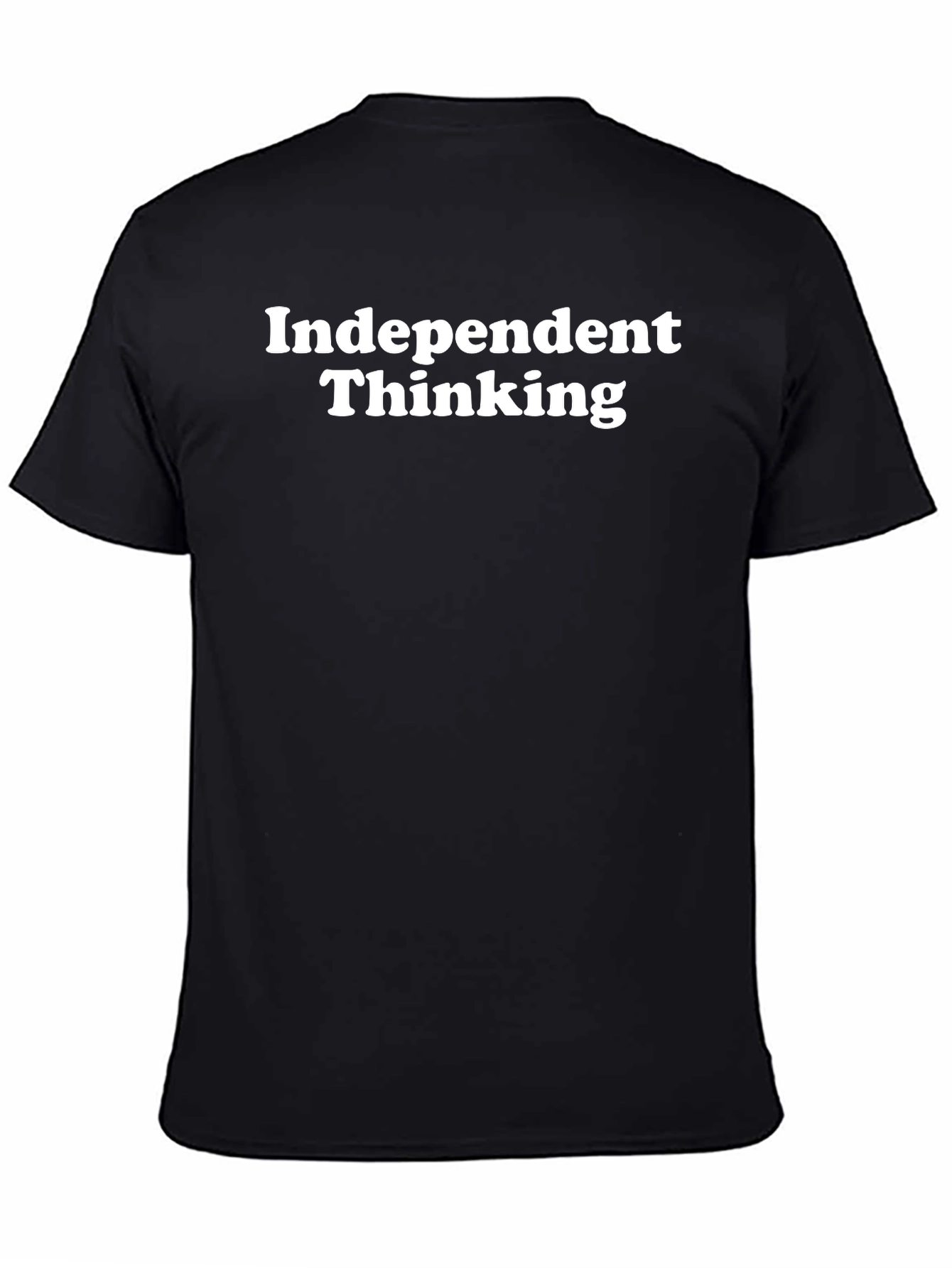 Black Independent Thinking Graphic Tee - Stylish Comfort view 4