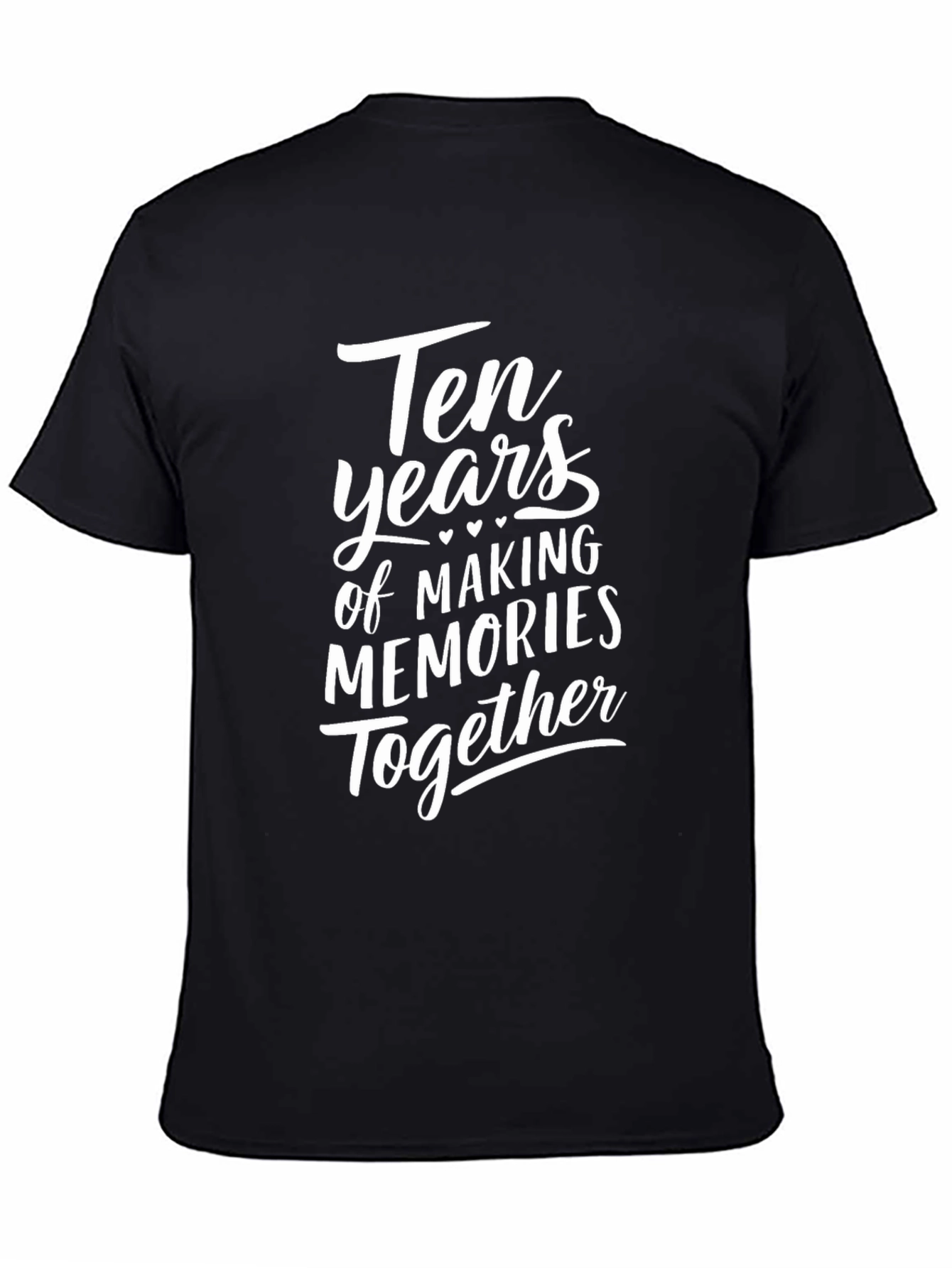Black 10th Anniversary Black T-Shirt view 4