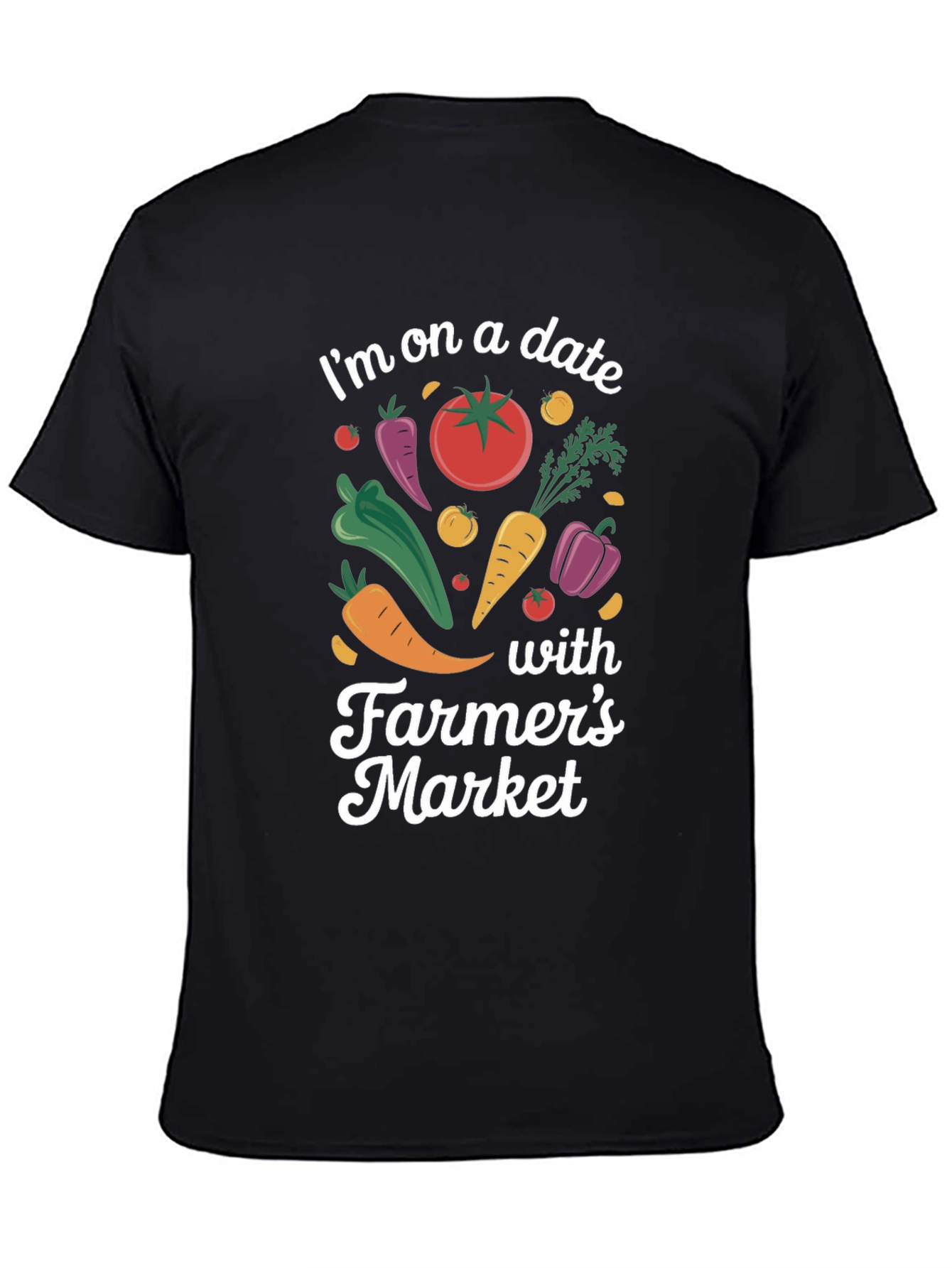 Black Farmer's Market Date T-Shirt view 4