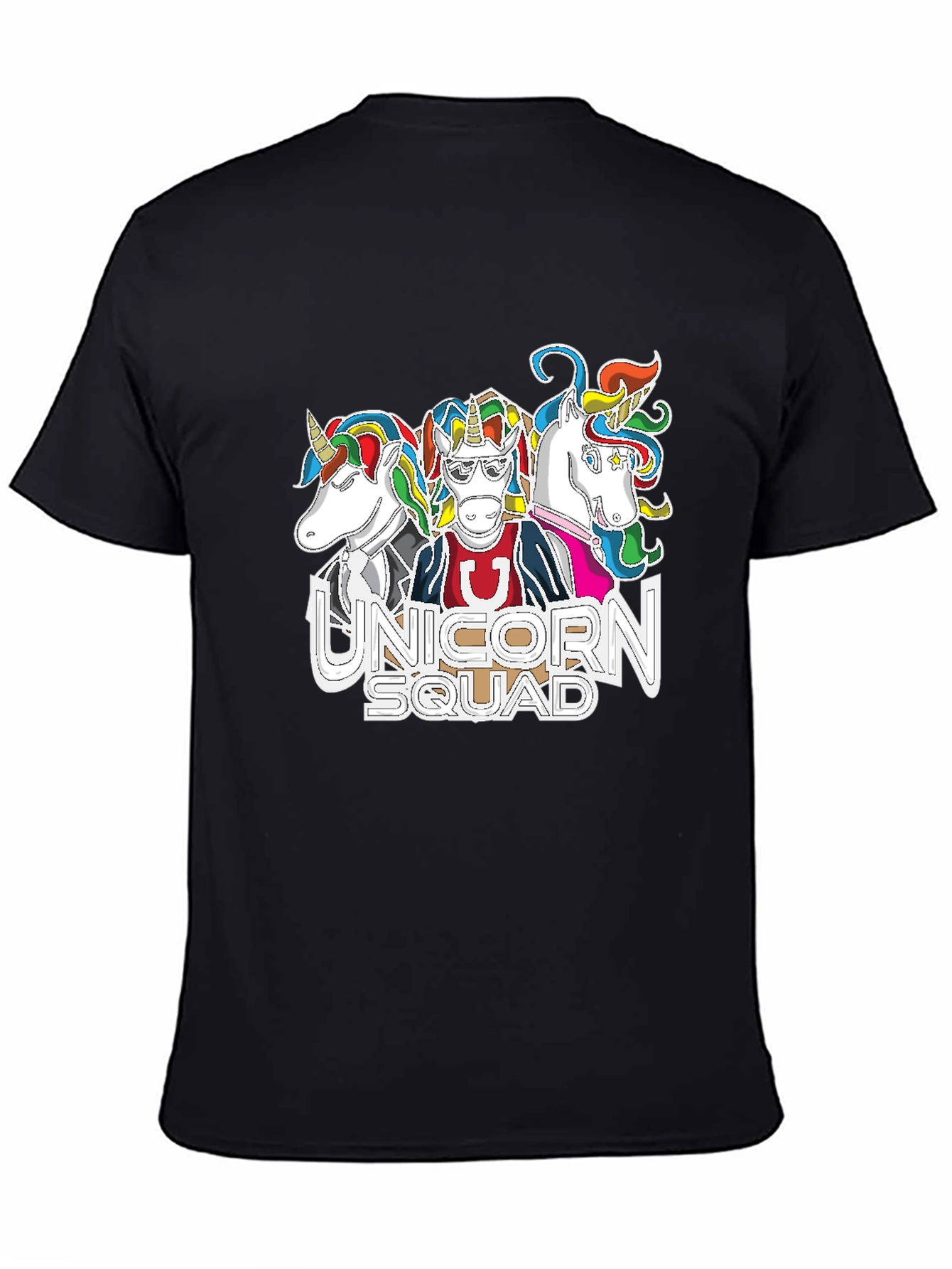Black Unicorn Squad Graphic T-Shirt view 4