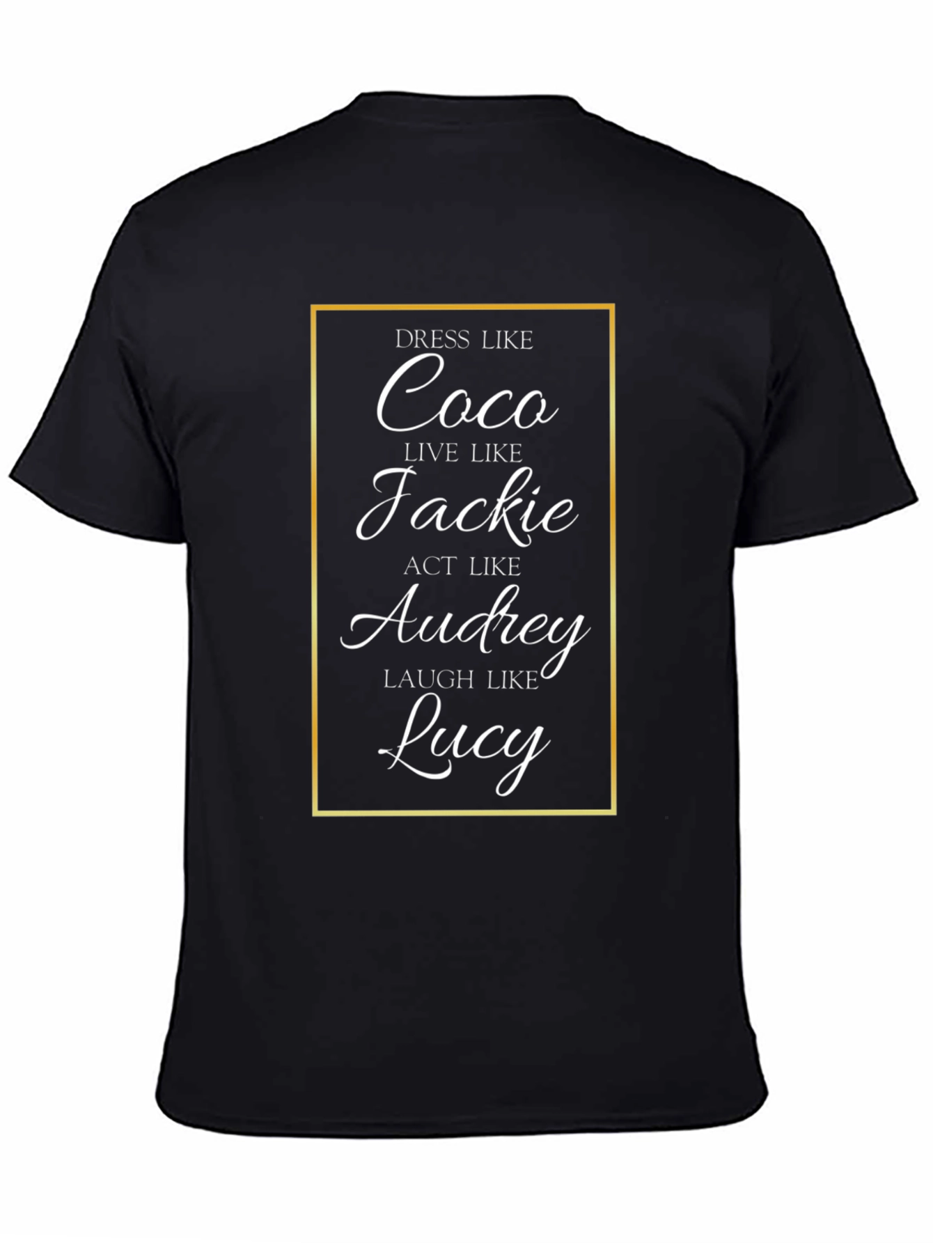 Black Dress Like Coco T-Shirt view 4