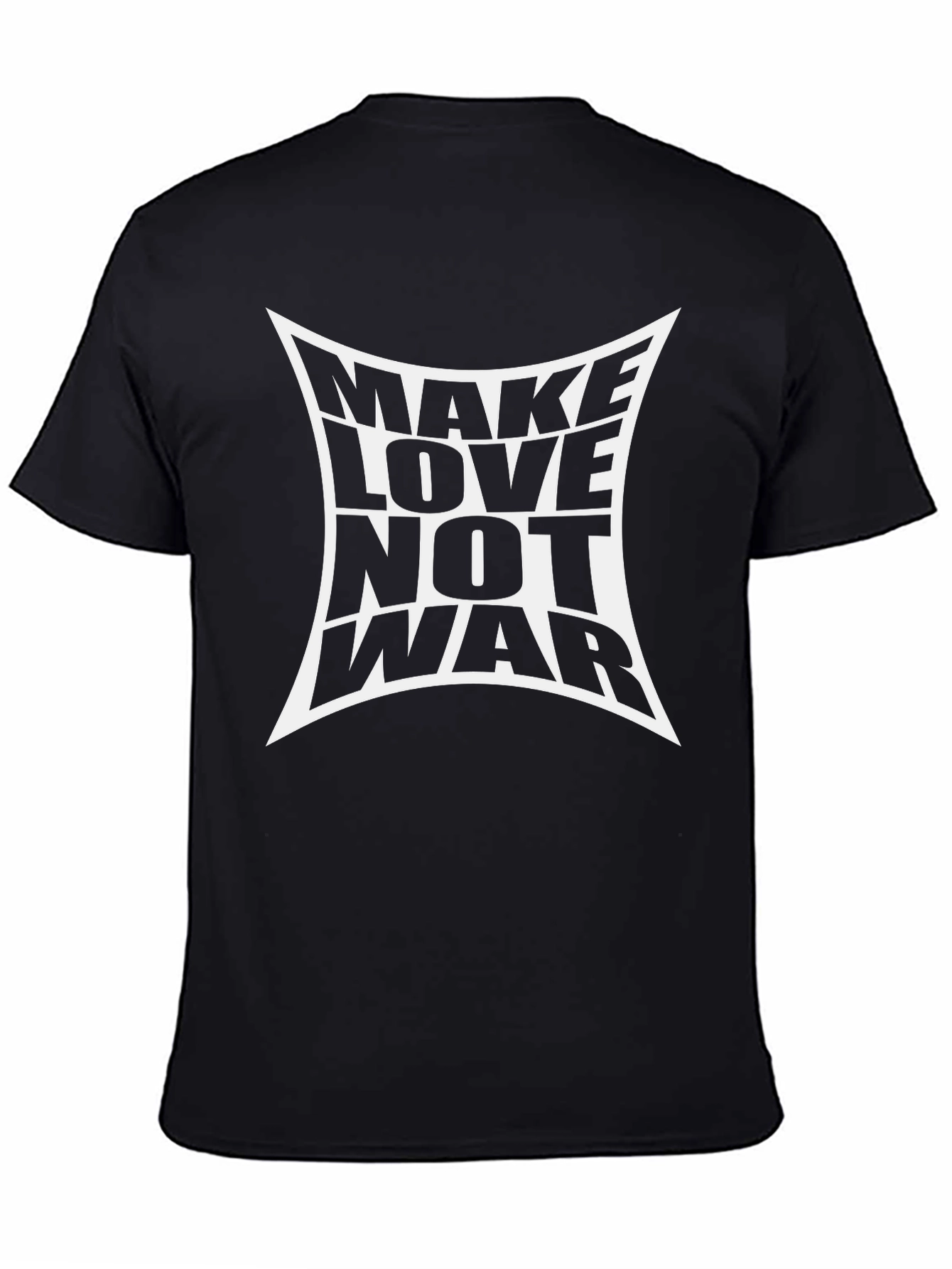 Black Make Love Not War Graphic T-Shirt view 4