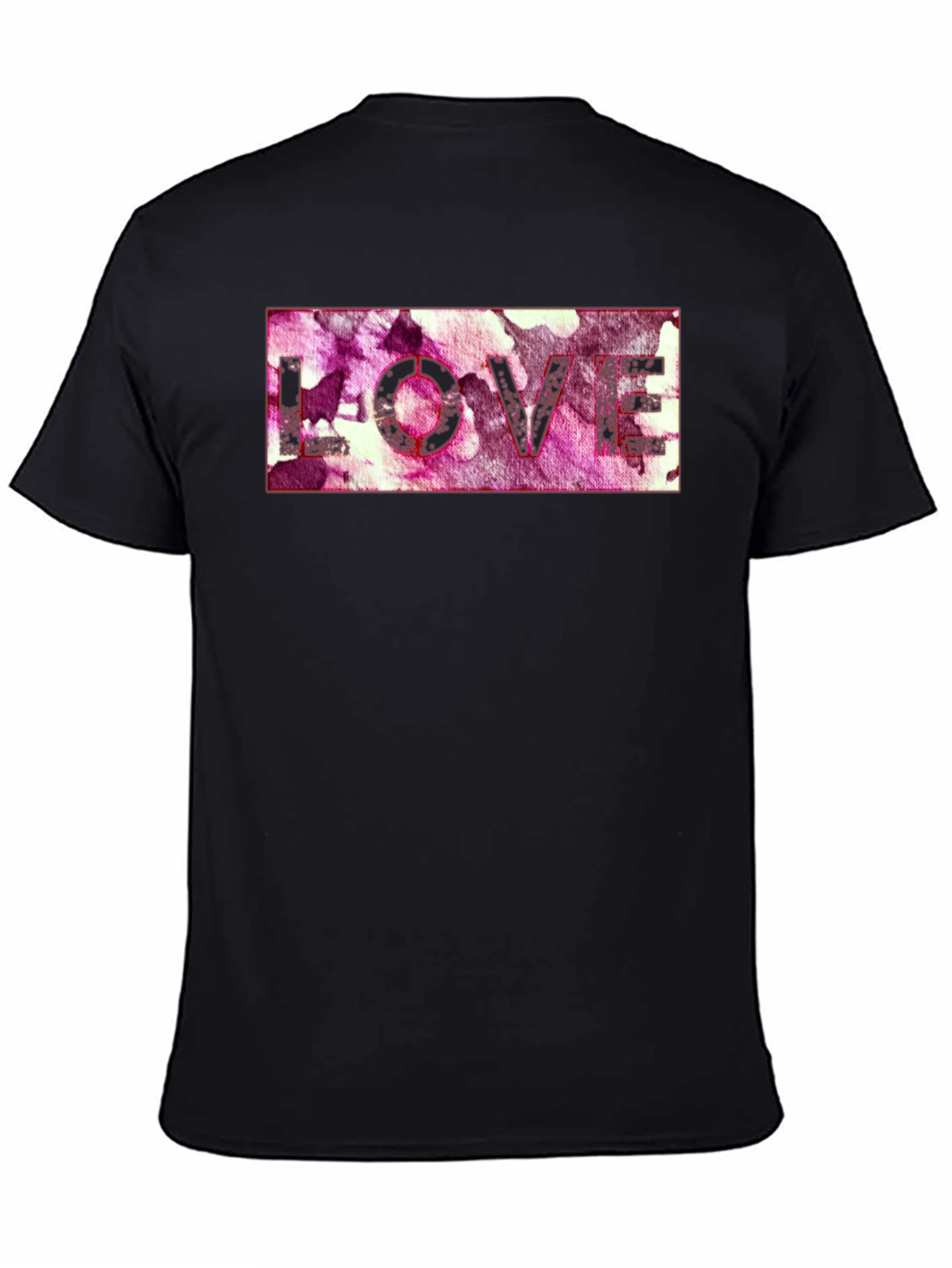 Black Love T-Shirt - Abstract Print view 4