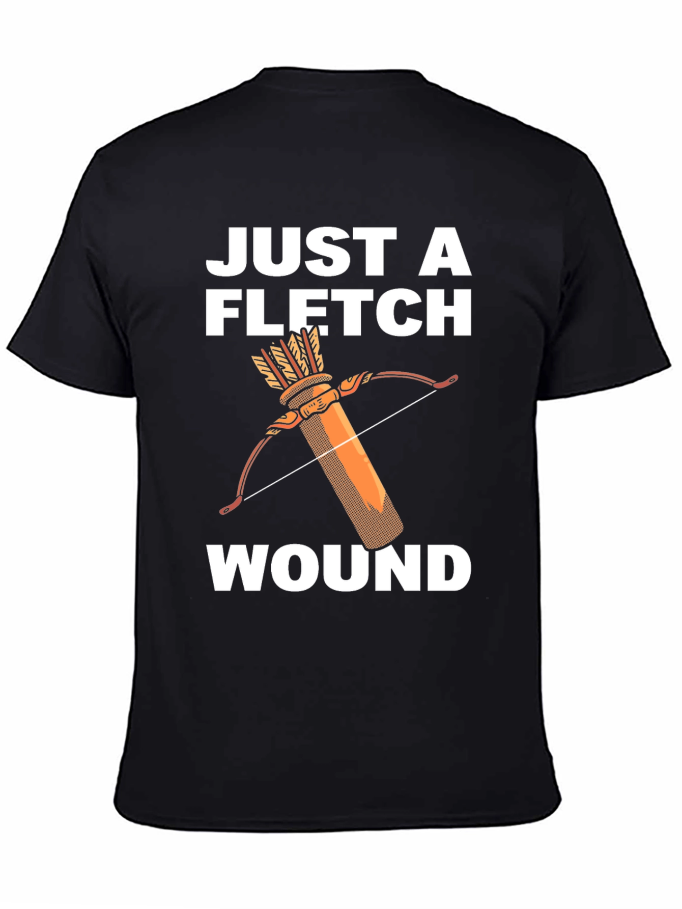Black Just a Fletch Wound T-Shirt view 4