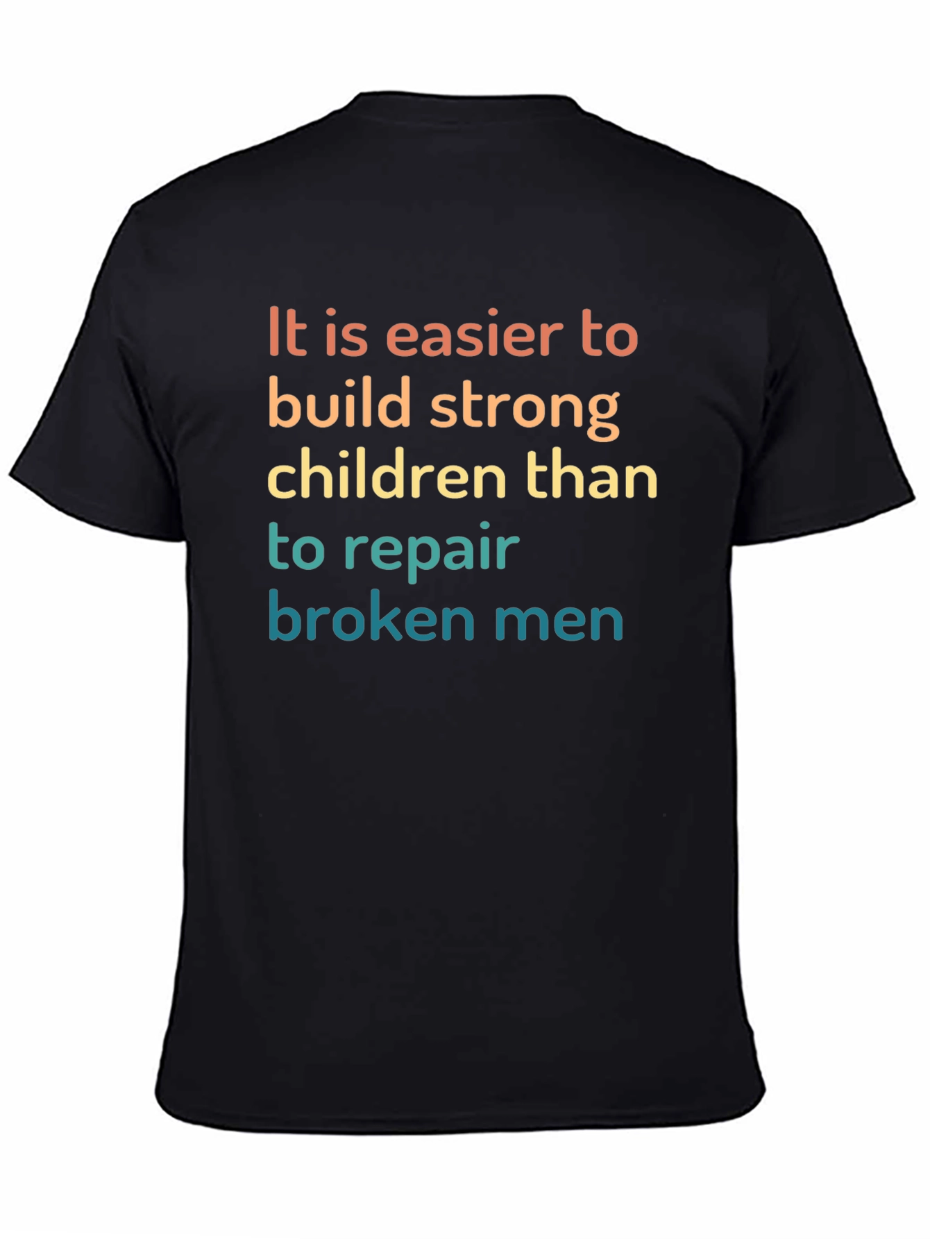 Black Inspirational Saying Graphic Tee view 4