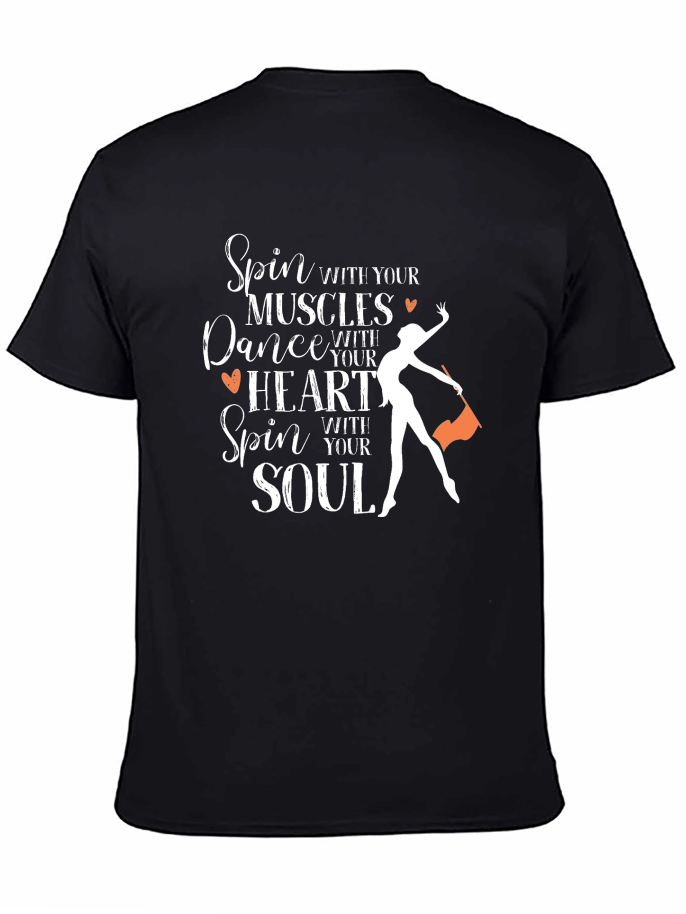 Black Spin Dance Heart Soul T-Shirt view 4