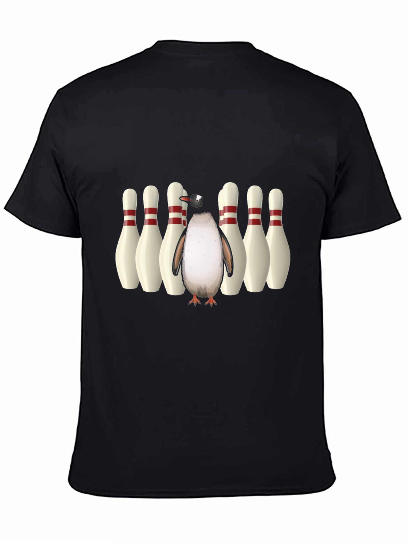 Black Penguin Bowling Strike T-Shirt view 4