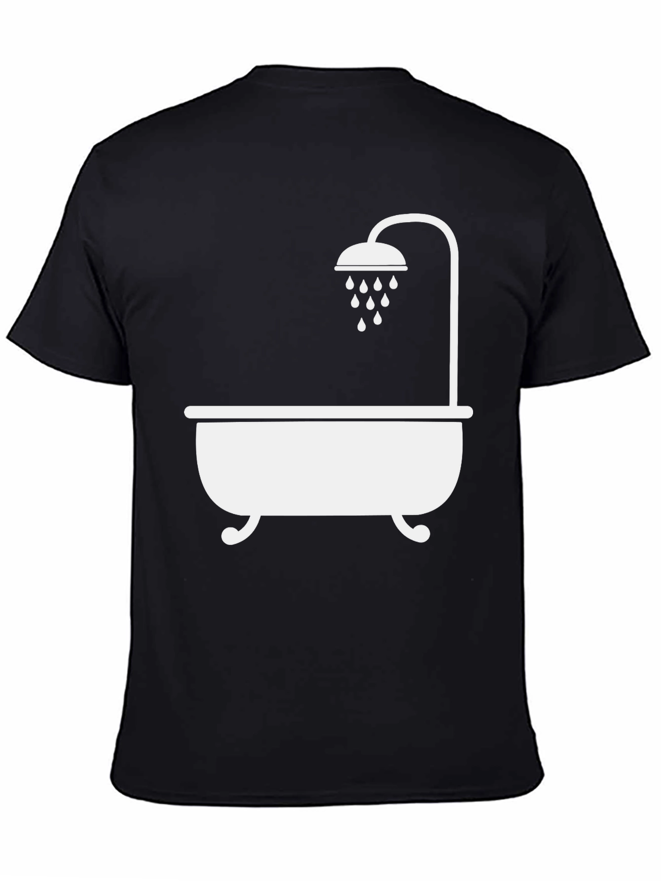 Bathtub & Shower Graphic Tee - Unique Bathroom Humor Shirt - 4
