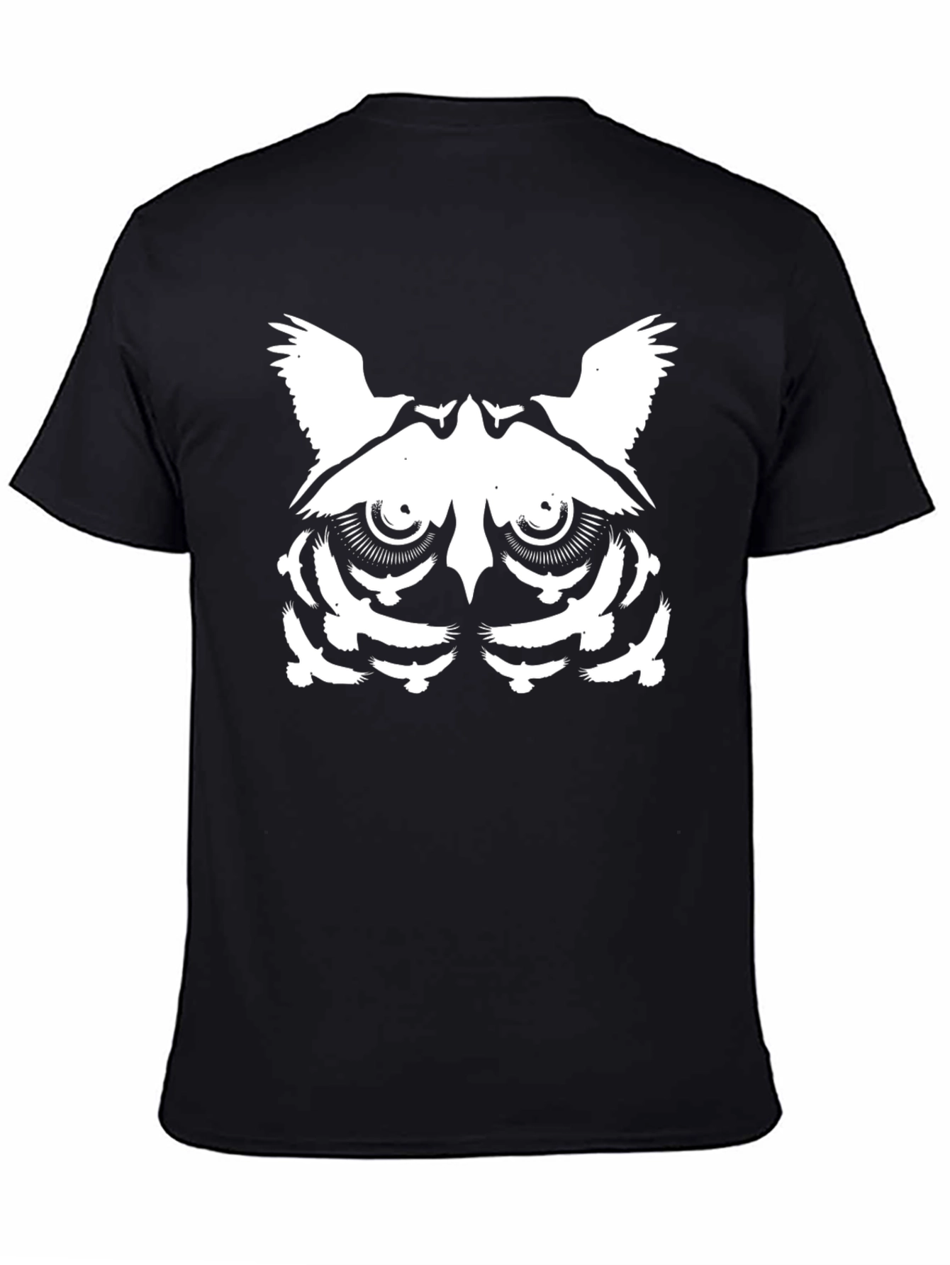 Black Owl Graphic Tee - Black view 4