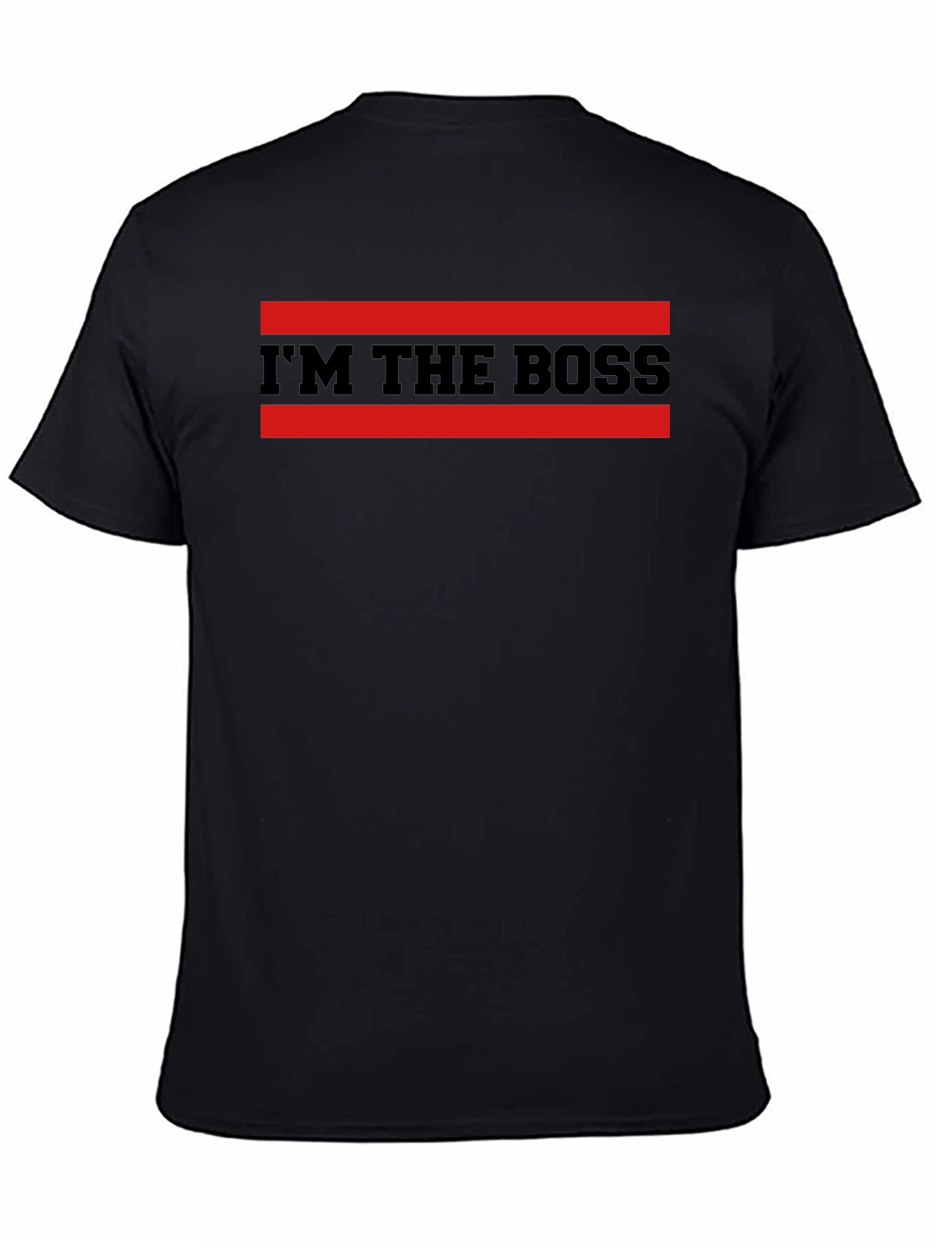 Black I'm The Boss Graphic T-Shirt - Bold Statement Tee view 4