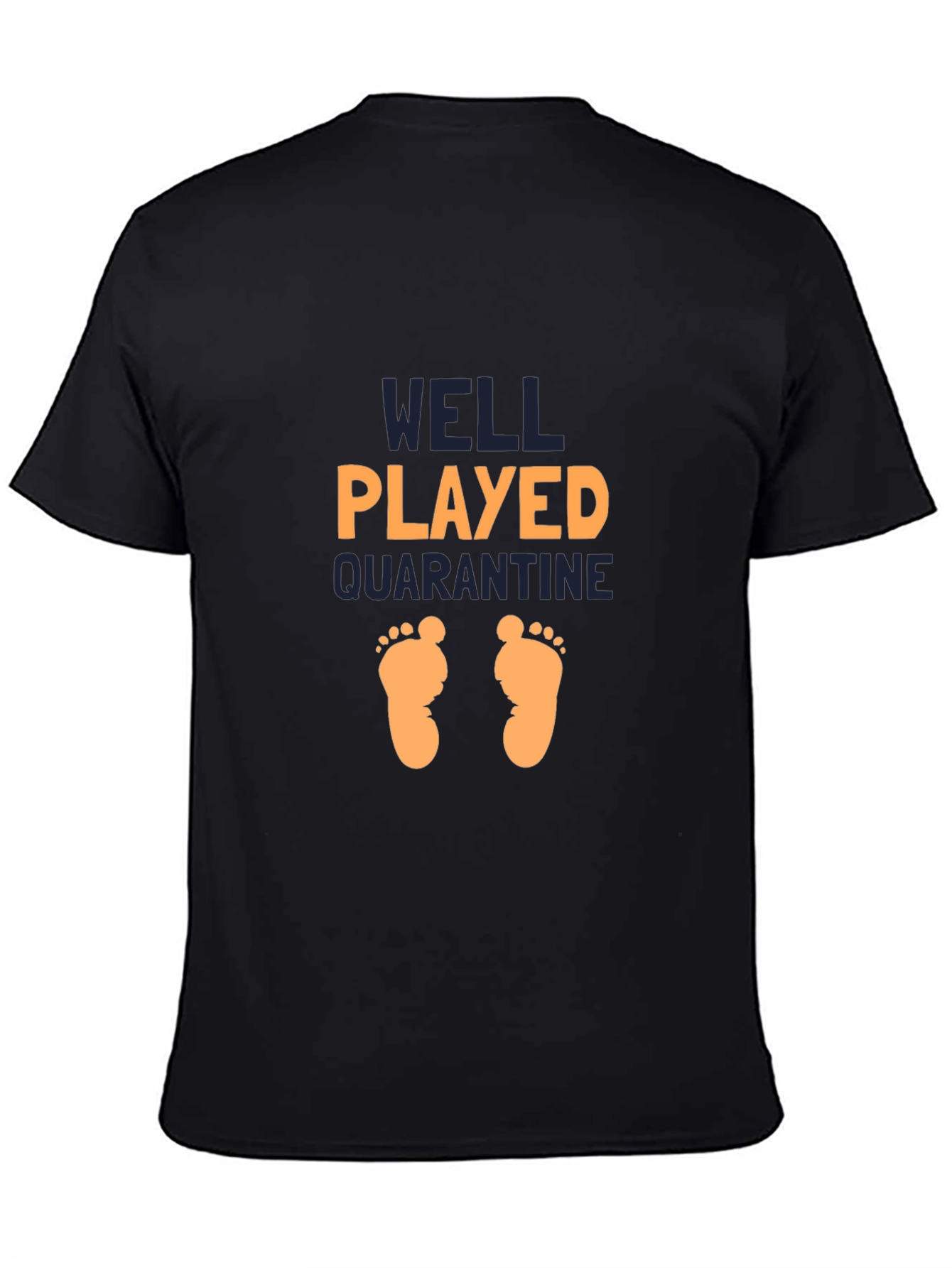 Black Well Played Quarantine Graphic T-Shirt view 4