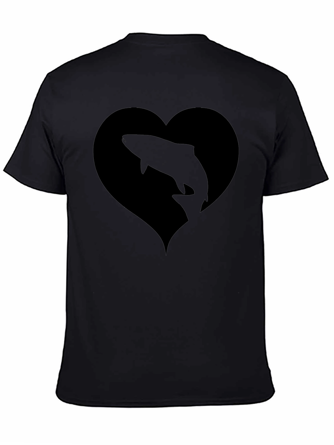 Black Fish Heart T-Shirt - 4