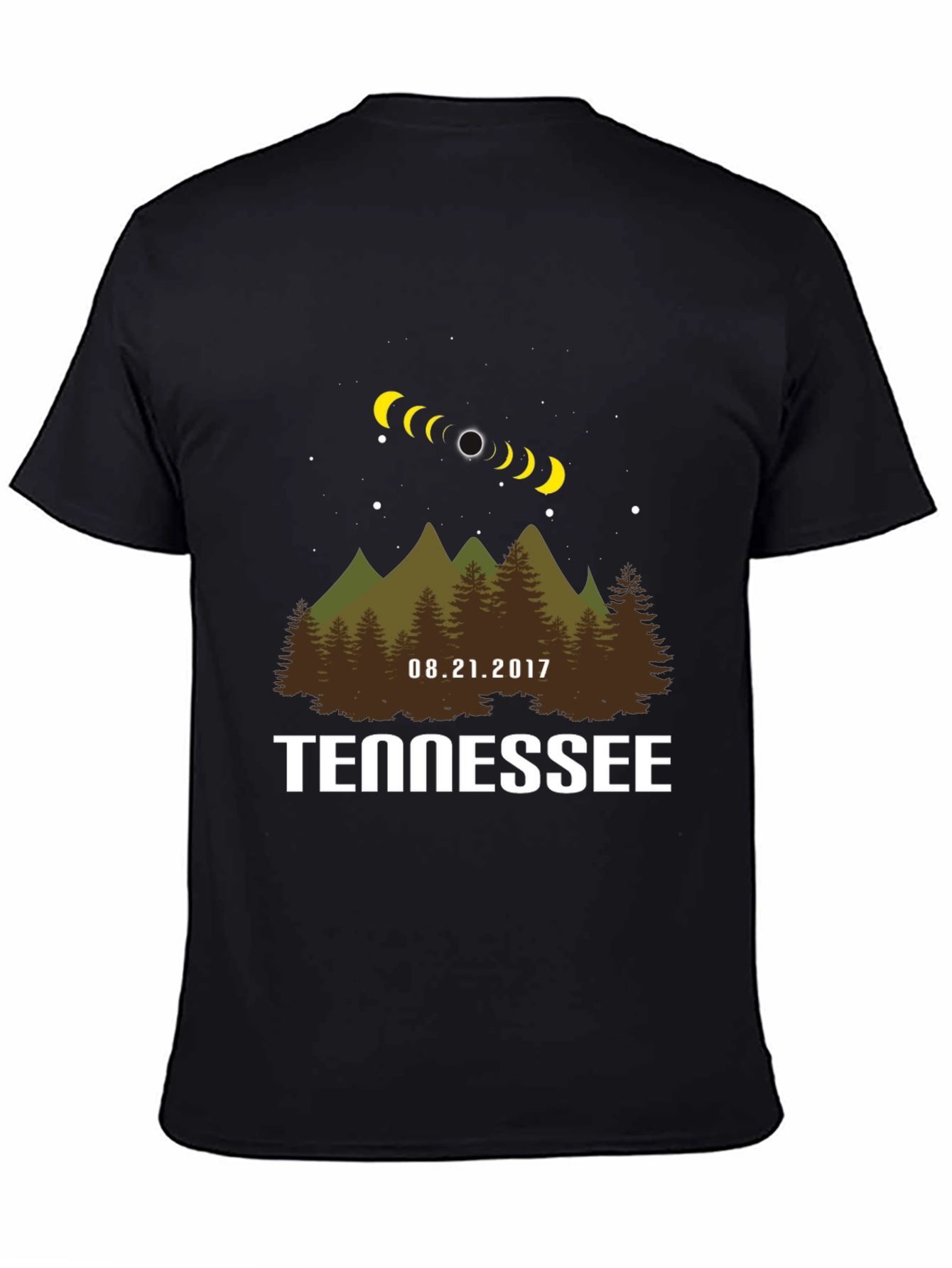 Black Tennessee Eclipse T-Shirt - August 21, 2017 view 4