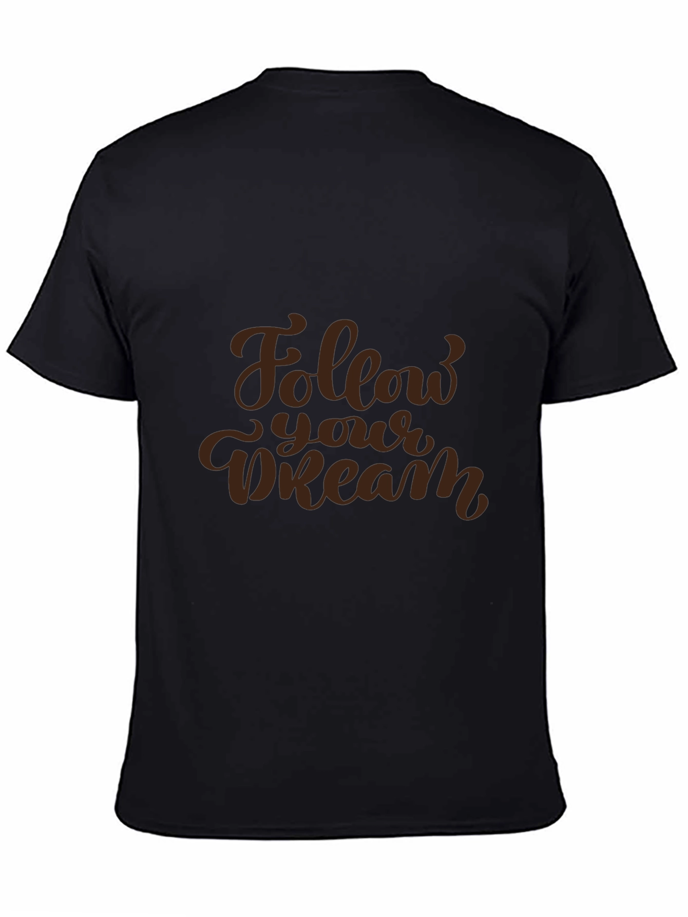 Black Follow Your Dream Black T-Shirt view 4