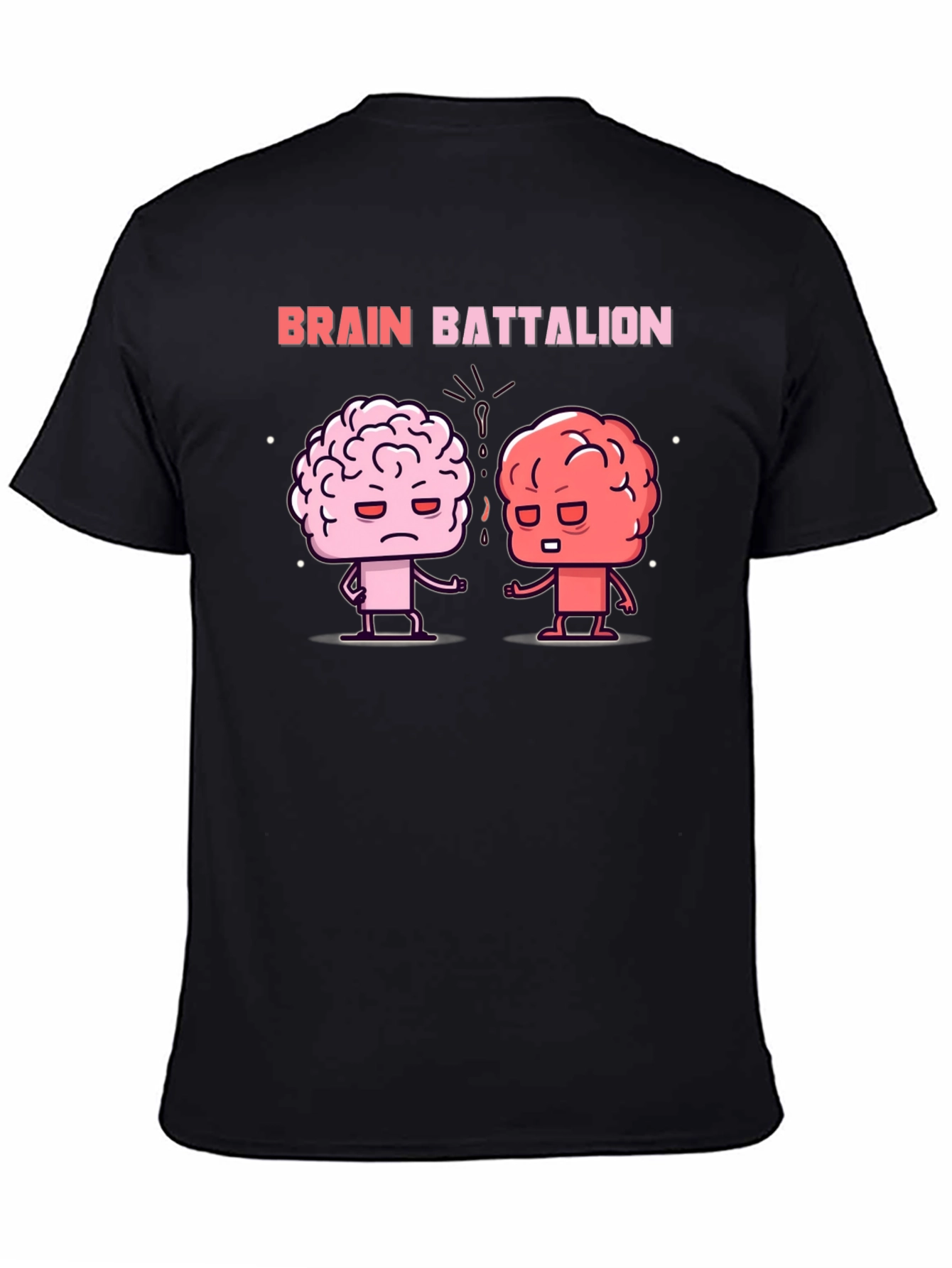 Black Brain Battalion Graphic Tee - Black Cotton T-Shirt view 4
