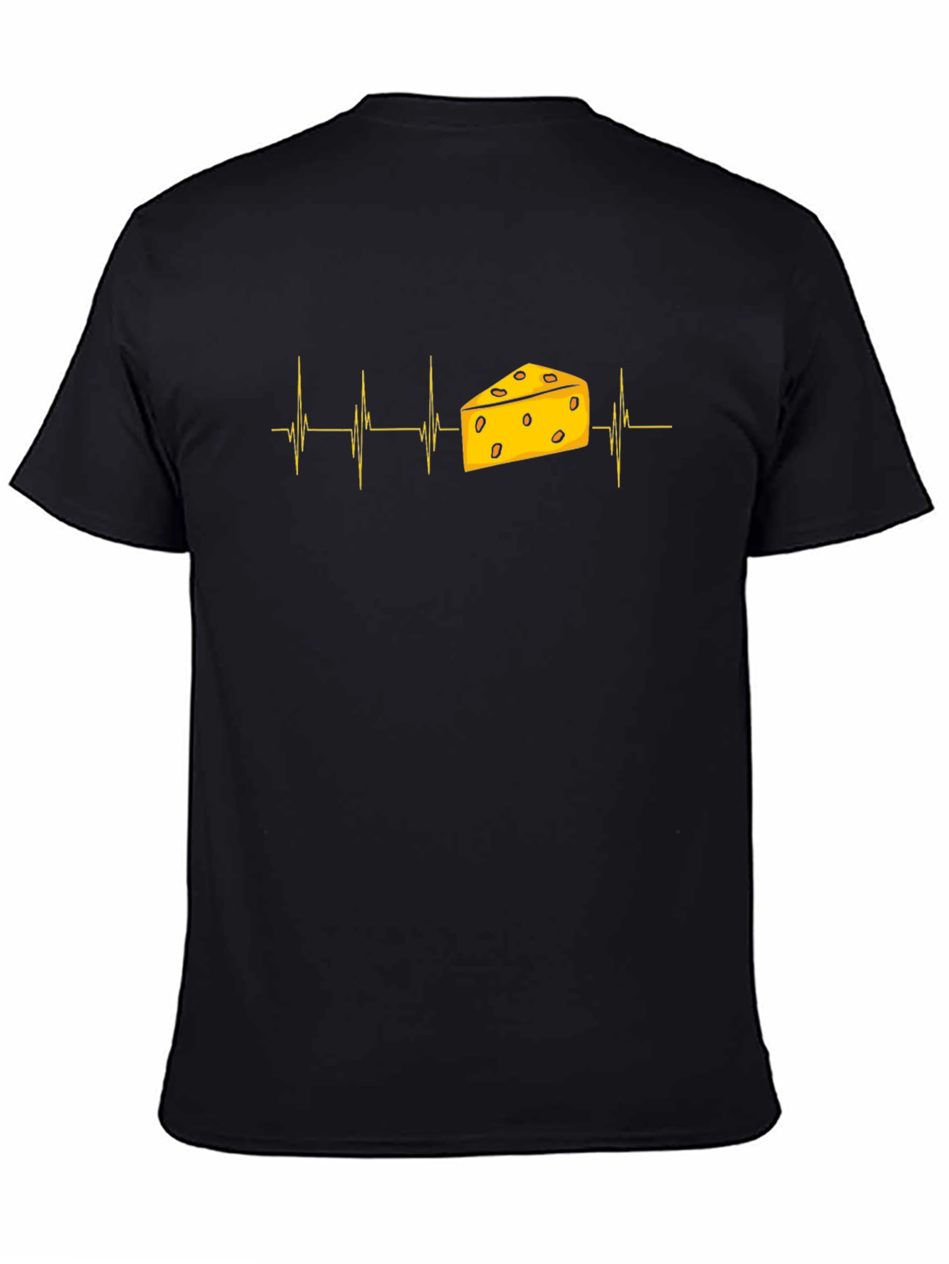 Black Cheese Heartbeat T-Shirt view 4