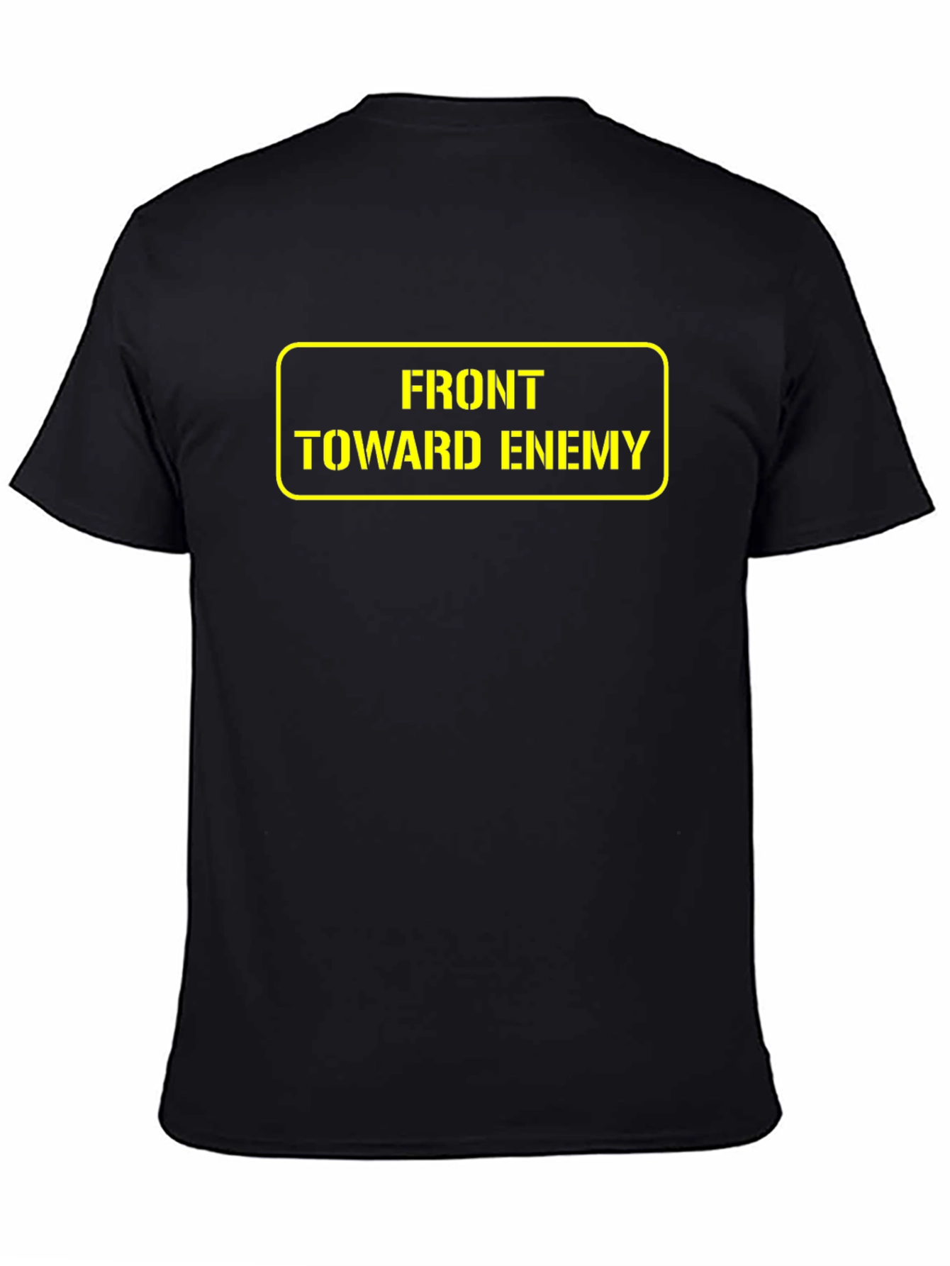 Black Front Toward Enemy T-Shirt - Military Humor Tee view 4