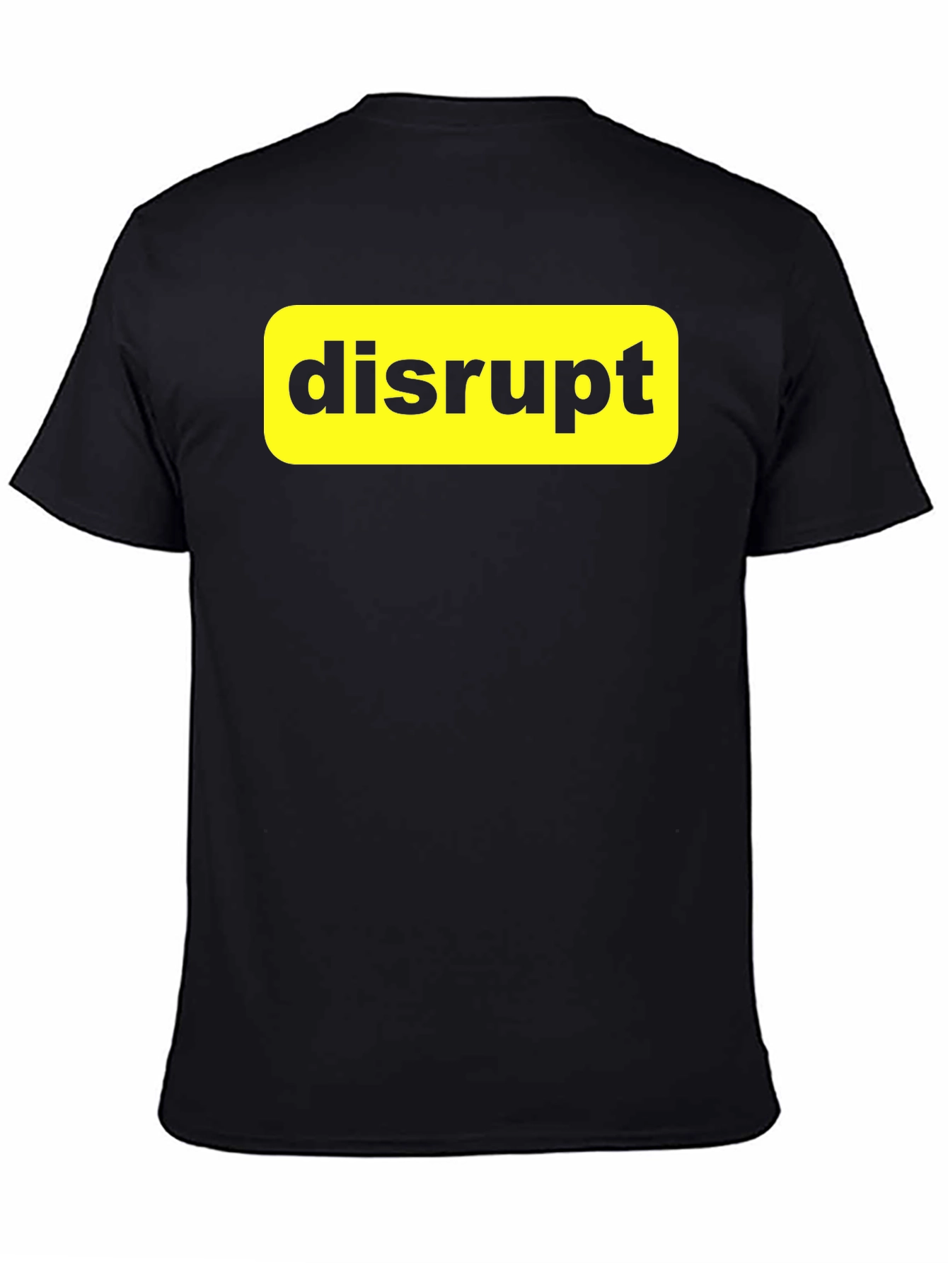 Black Disrupt T-Shirt - Bold Statement Tee view 4
