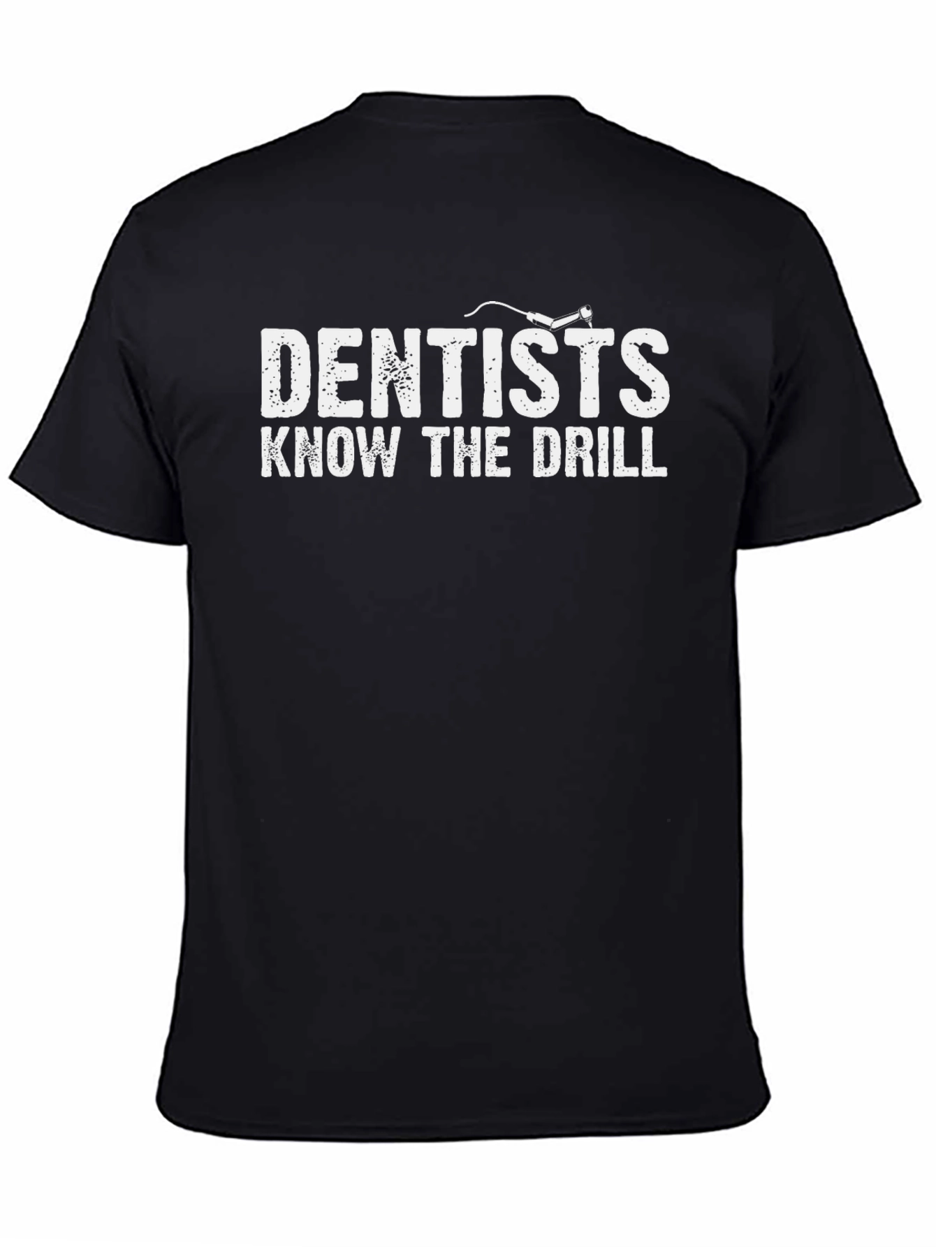 Black Dentists Know The Drill Graphic Tee - Black view 4