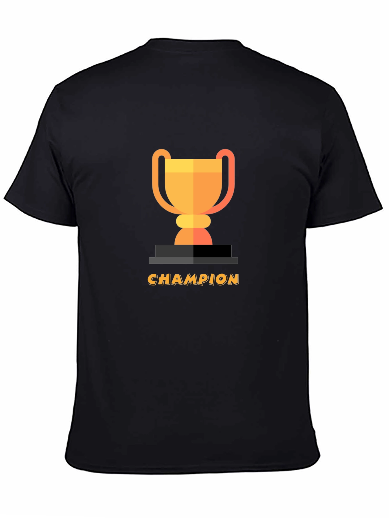 Black Champion Trophy Graphic Black T-Shirt view 4