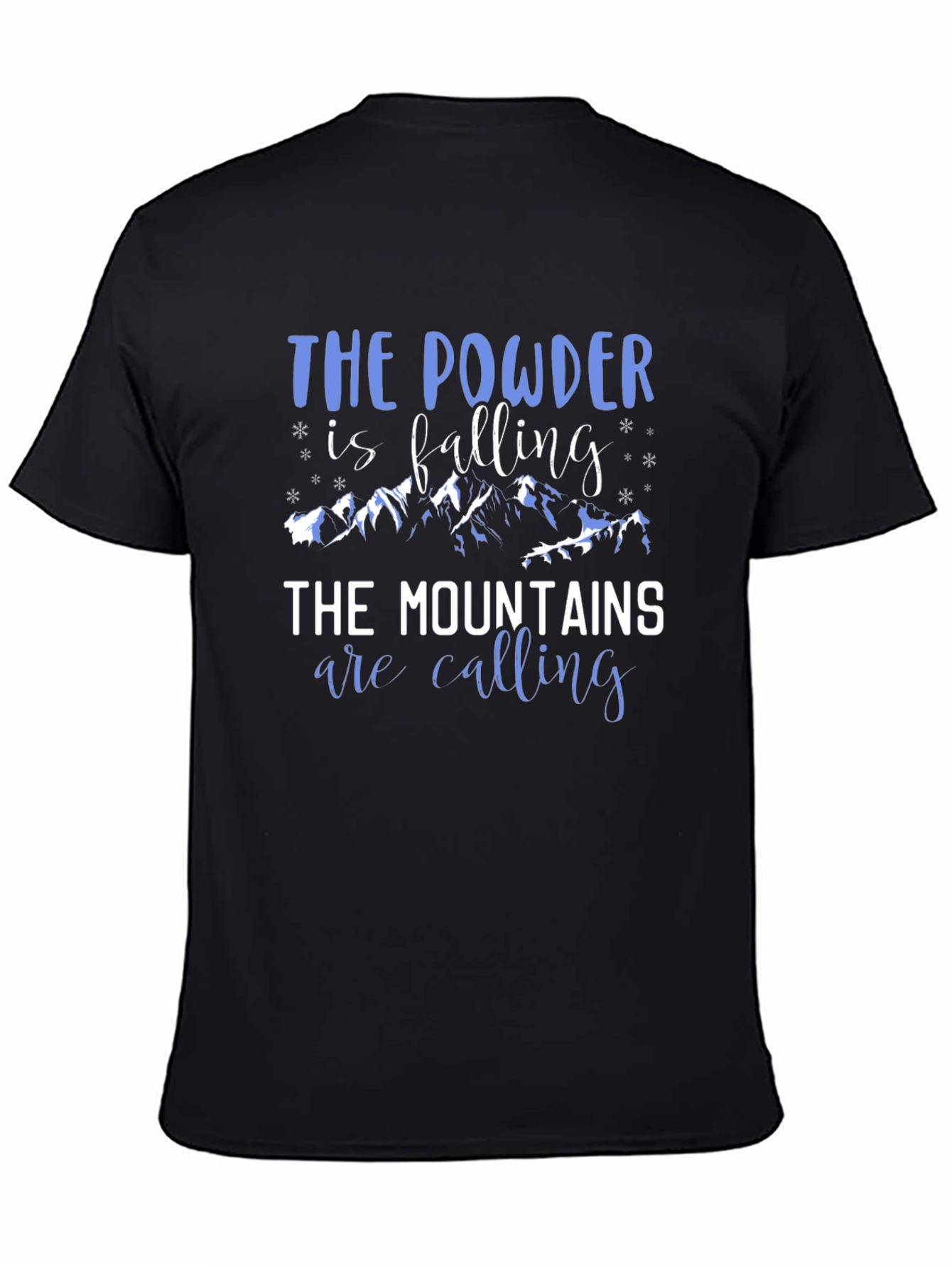 Black Powder & Mountains Black Graphic Tee view 4