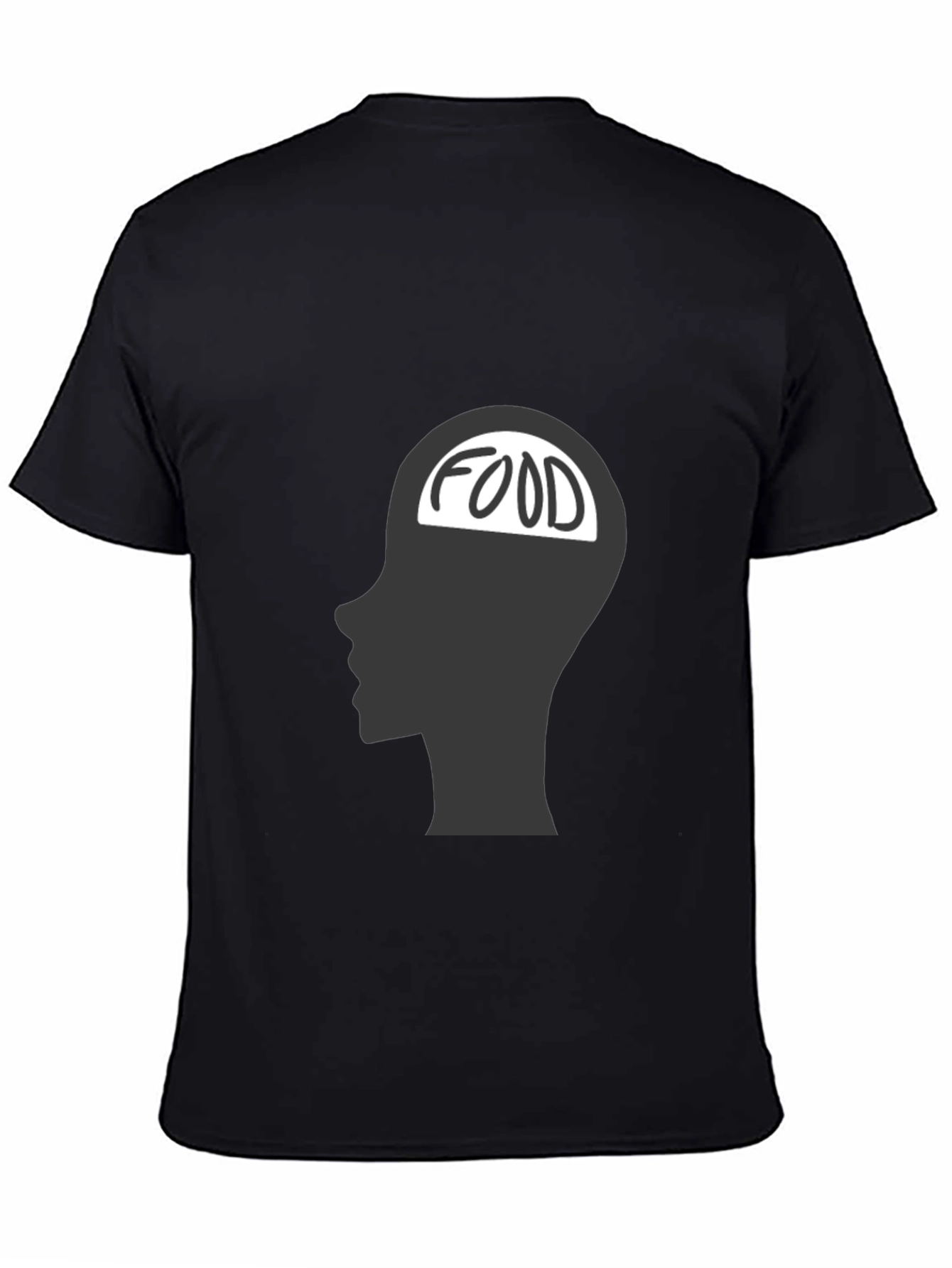 Black Food on the Brain T-Shirt view 4