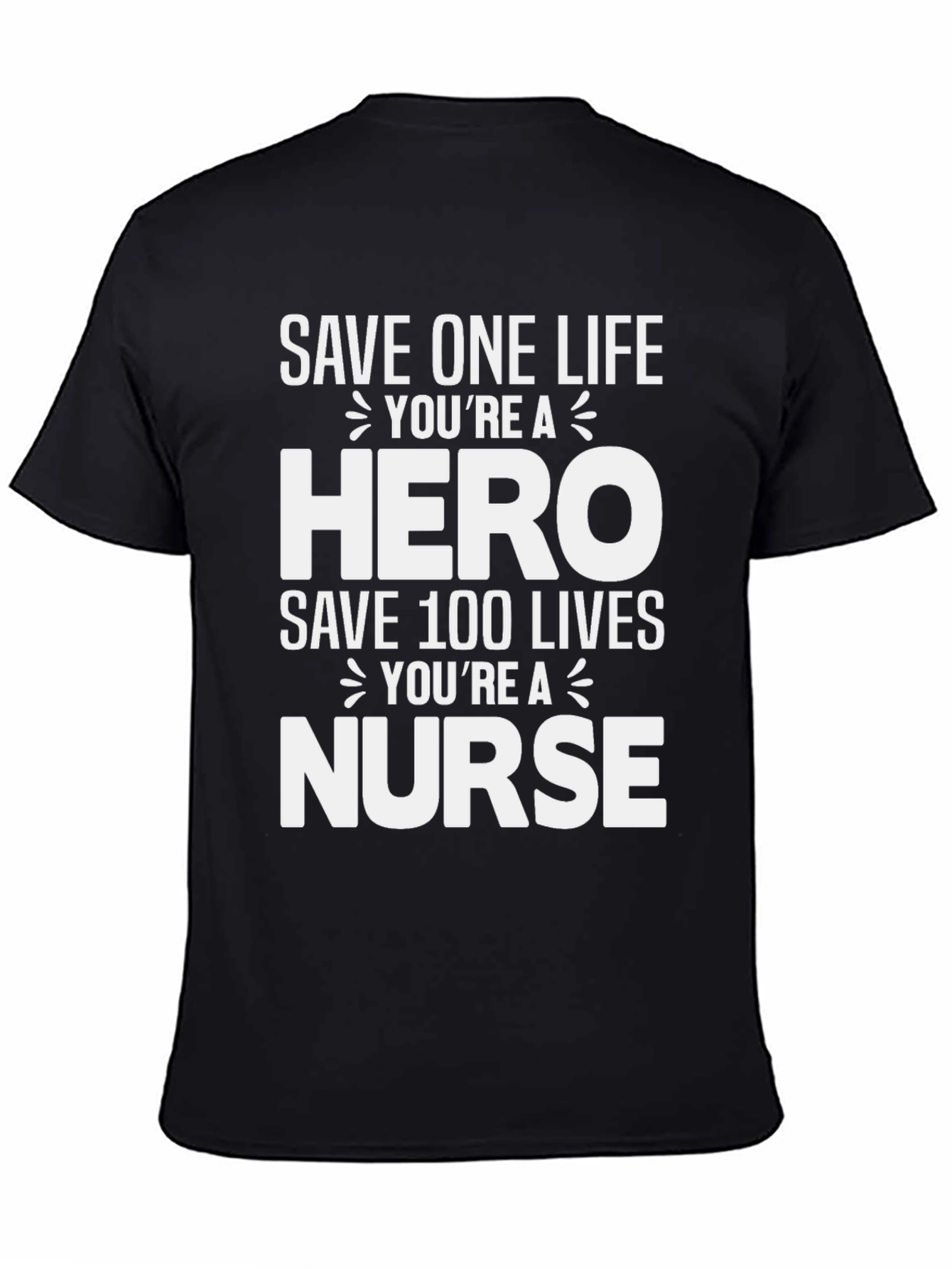 Black Hero Nurse T-Shirt - Save Lives! view 4