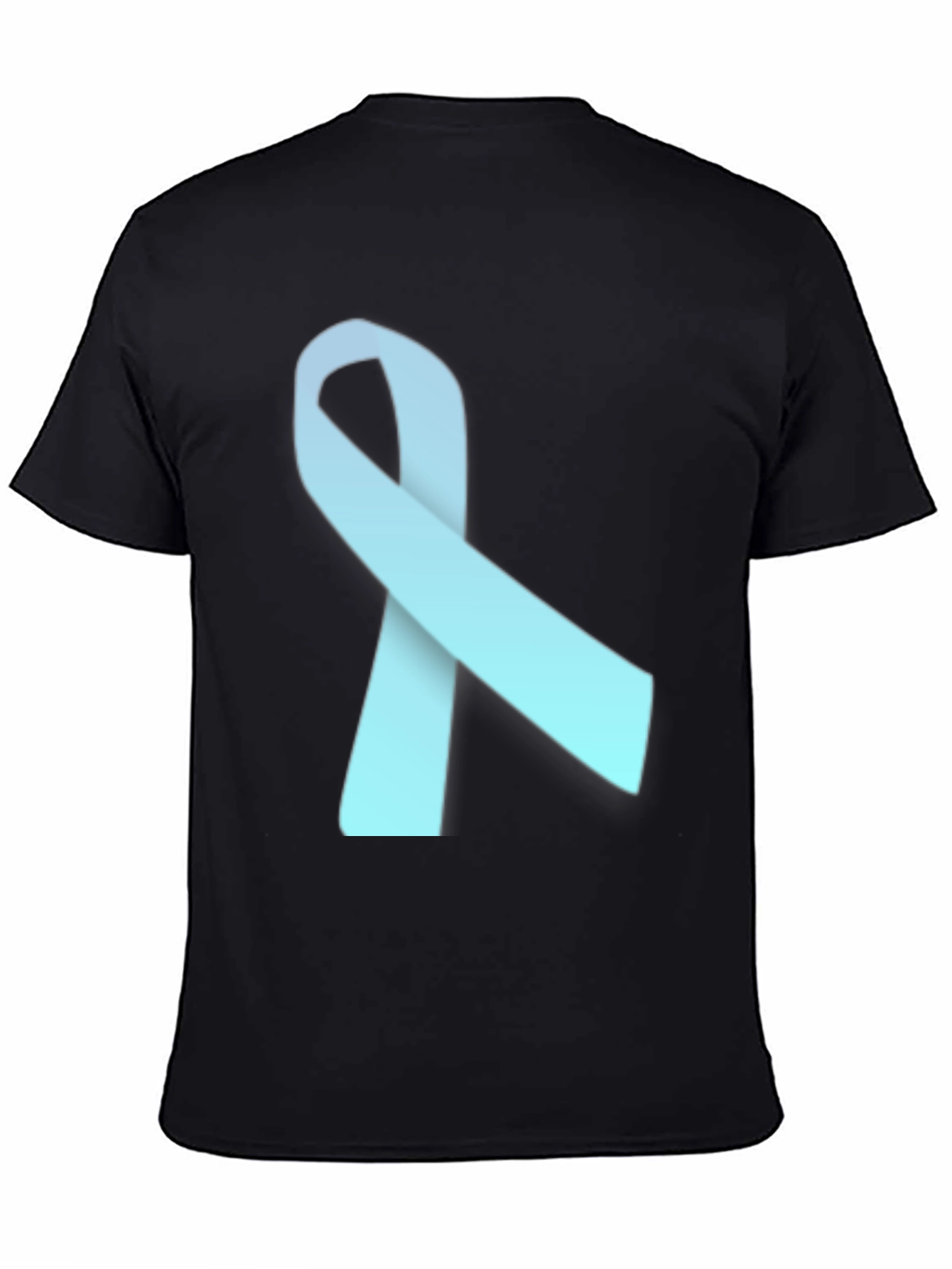 Black Awareness Ribbon T-Shirt - Soft Cotton Blend view 4