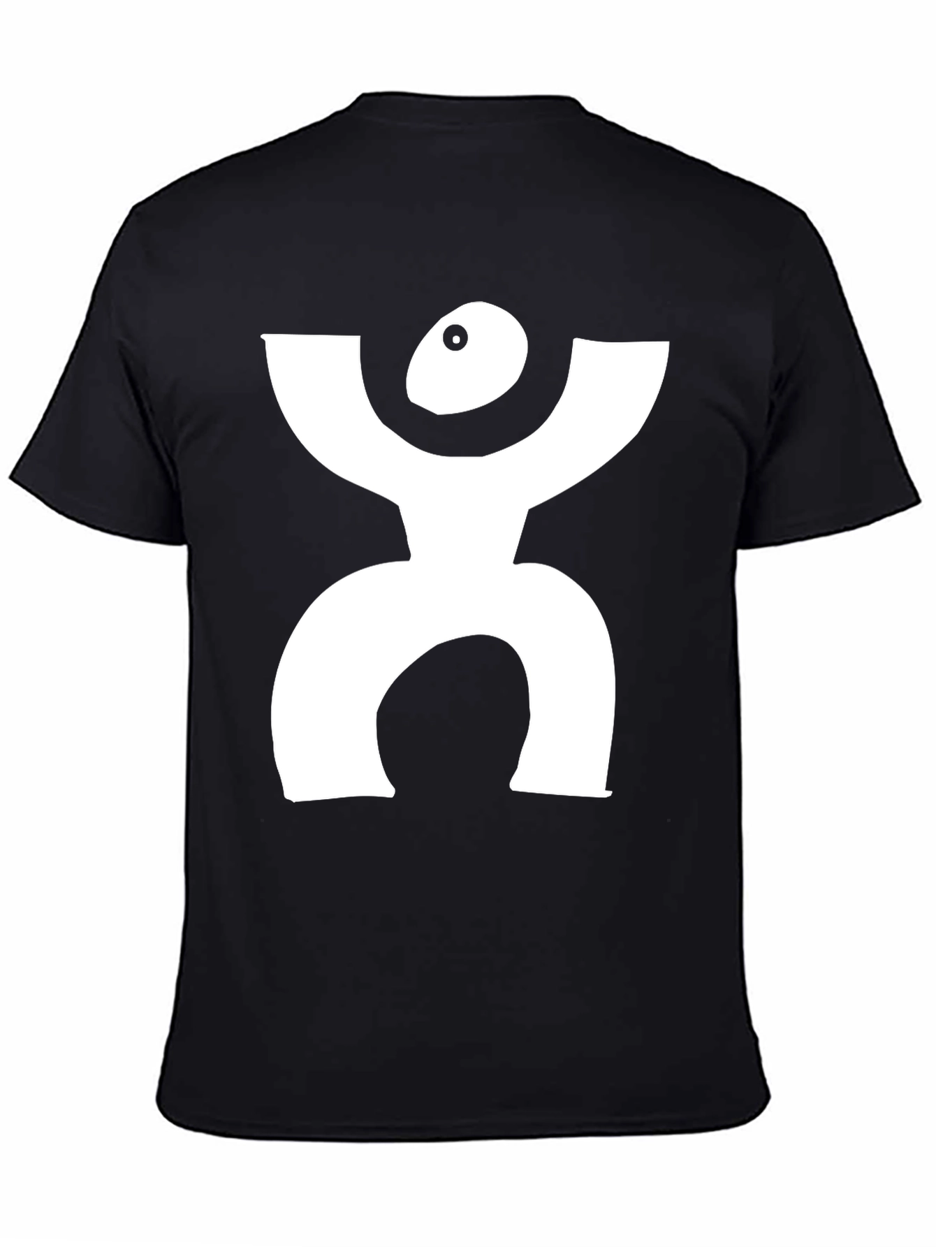 Black Bengali Wedding Symbol T-Shirt - Black Cotton Casual Tee view 4