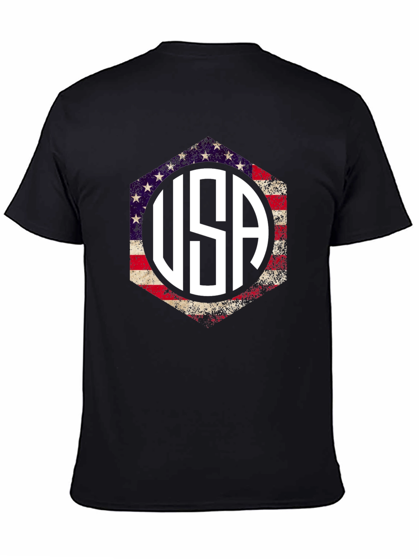 USA Patriotic T-Shirt, American Flag Graphic Tee - 4