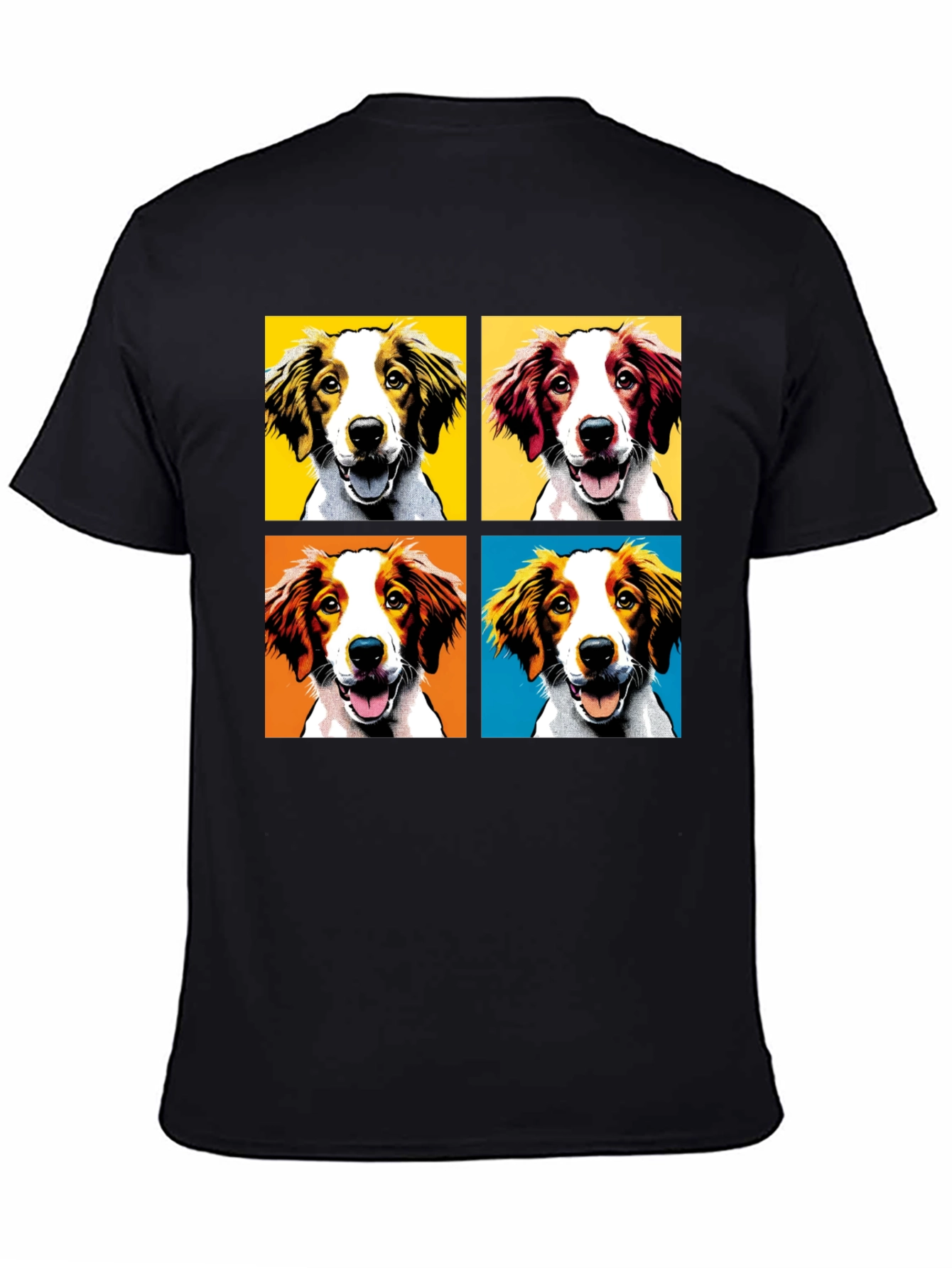 Black Pop Art Dog Breed T-Shirt - Unique Graphic Tee view 4