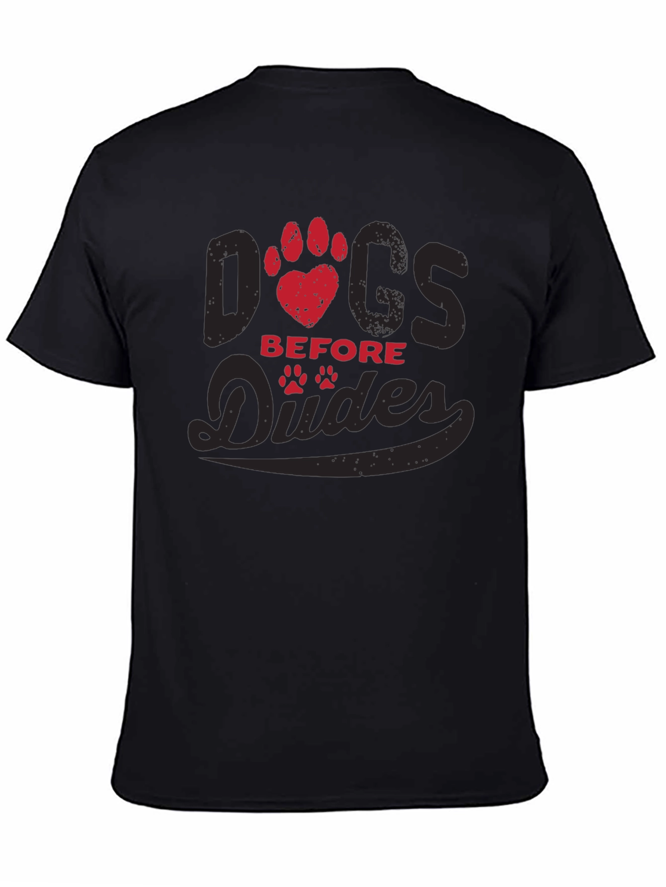 Black Dogs Before Dudes Graphic T-Shirt view 4