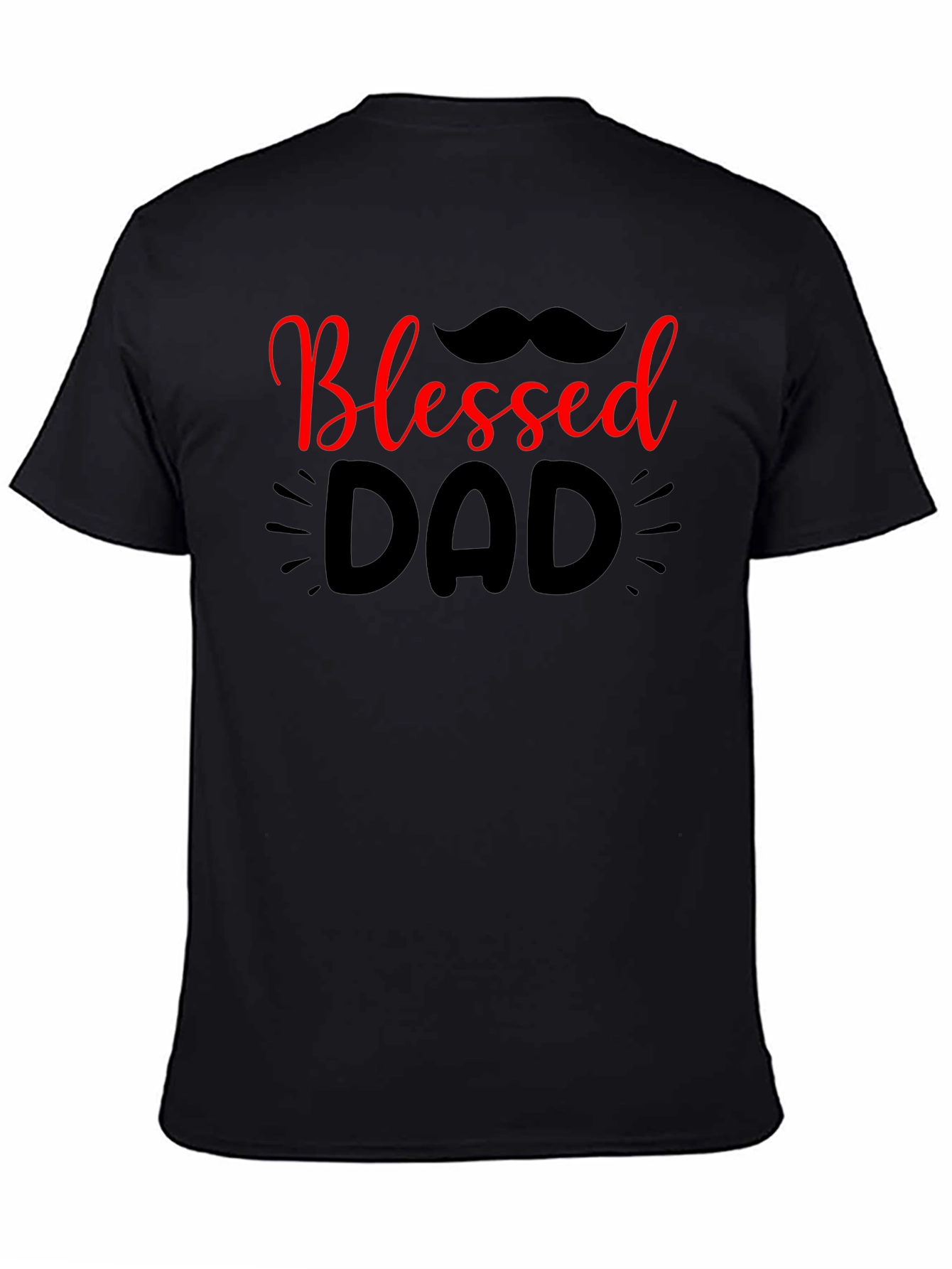 Blessed Dad Black T-Shirt - 4