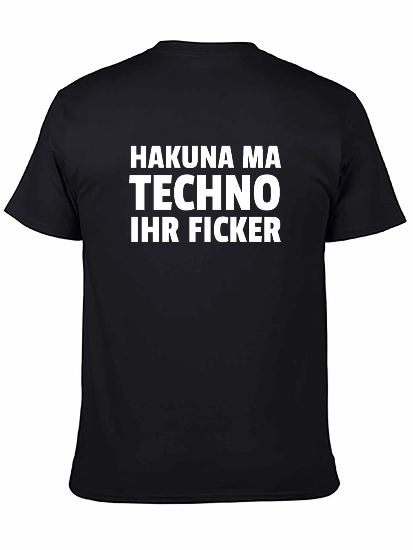 Black Hakuna Ma Techno Black T-Shirt view 4
