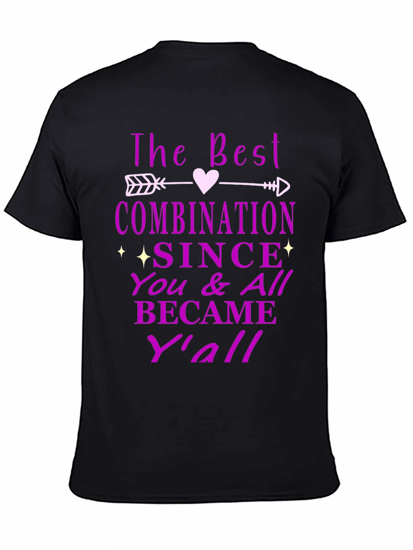 Black Best Combination T-Shirt - You & All Became Y'all Tee view 4