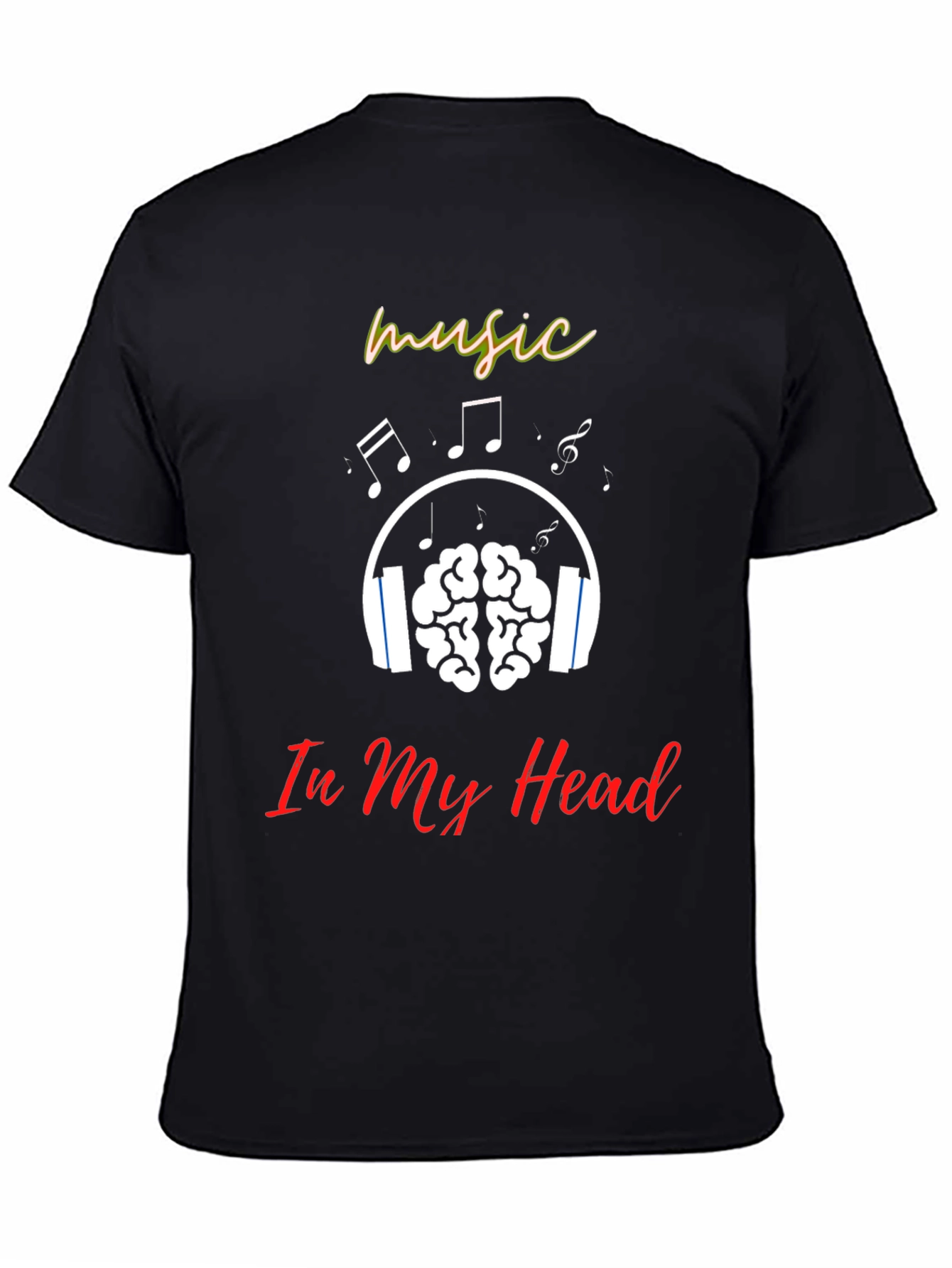Black Music In My Head T-Shirt view 4
