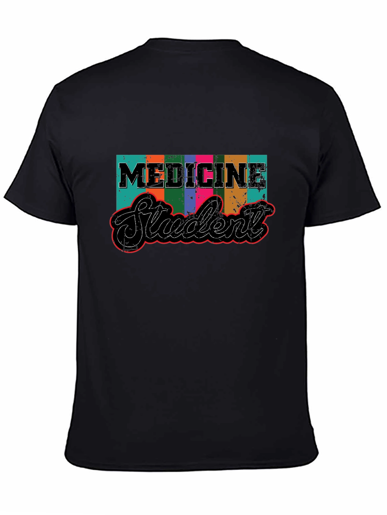 Black Medicine Student Graphic T-Shirt view 4