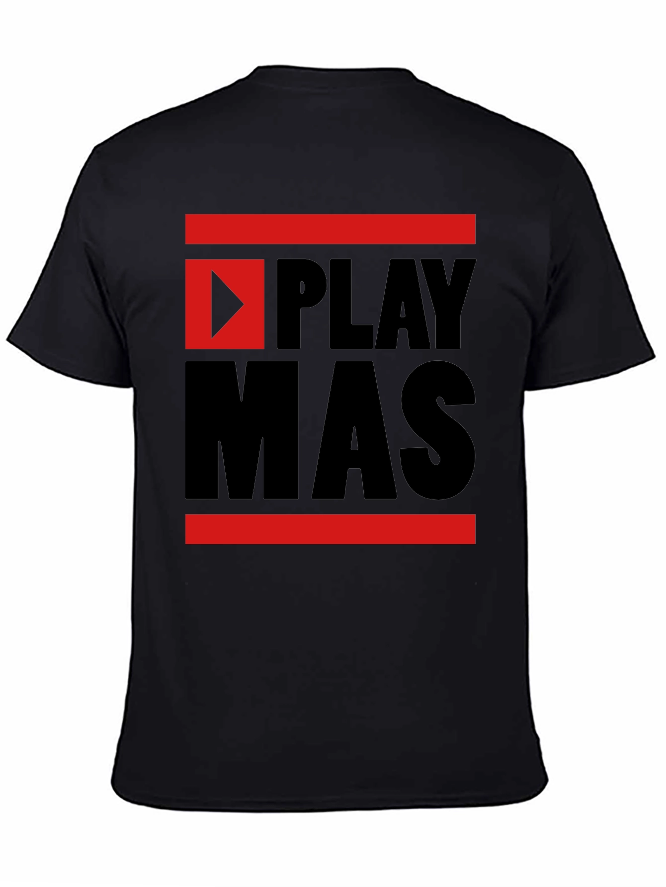 Black Play Mas T-Shirt - Black view 4